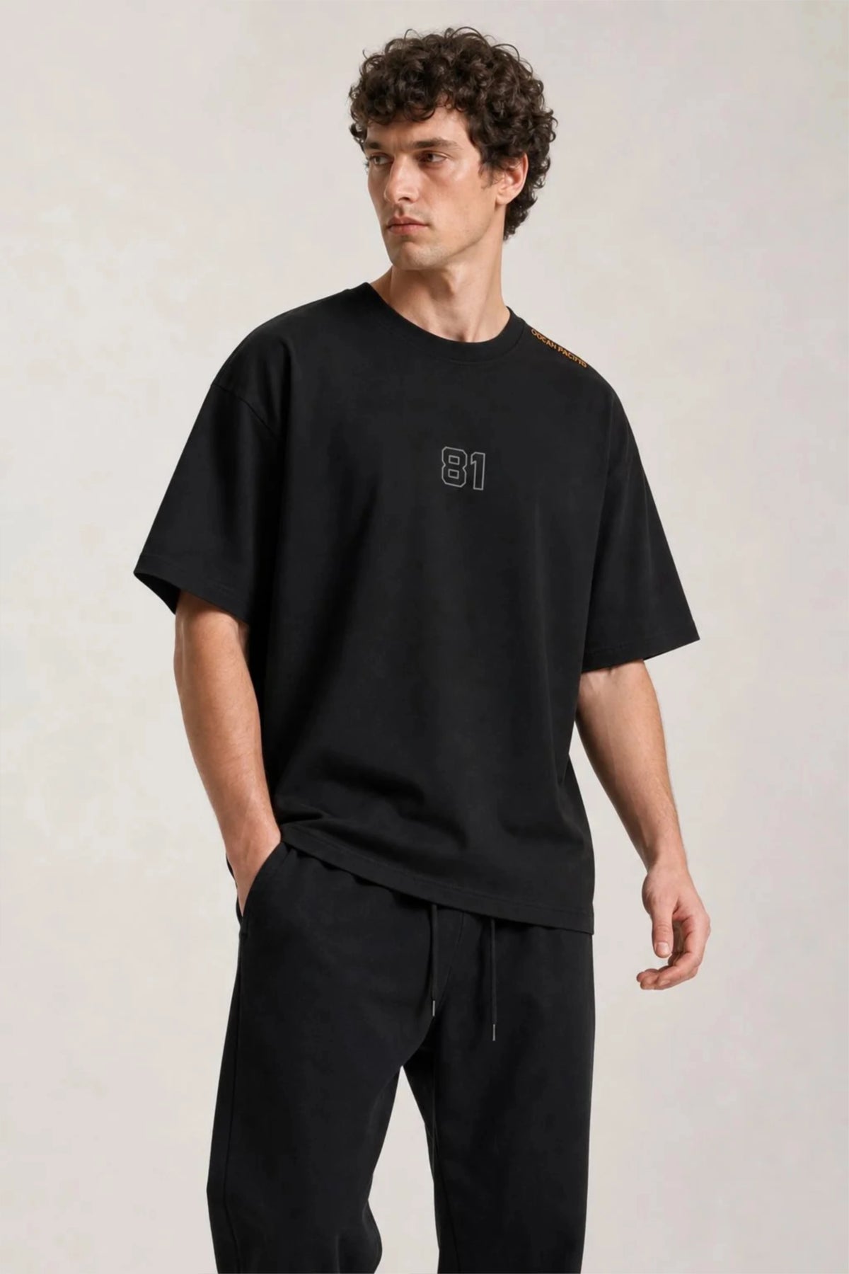 Oscar Piastri T-Shirt Oversized Fit Black 240 GSM Sustainable Cotton