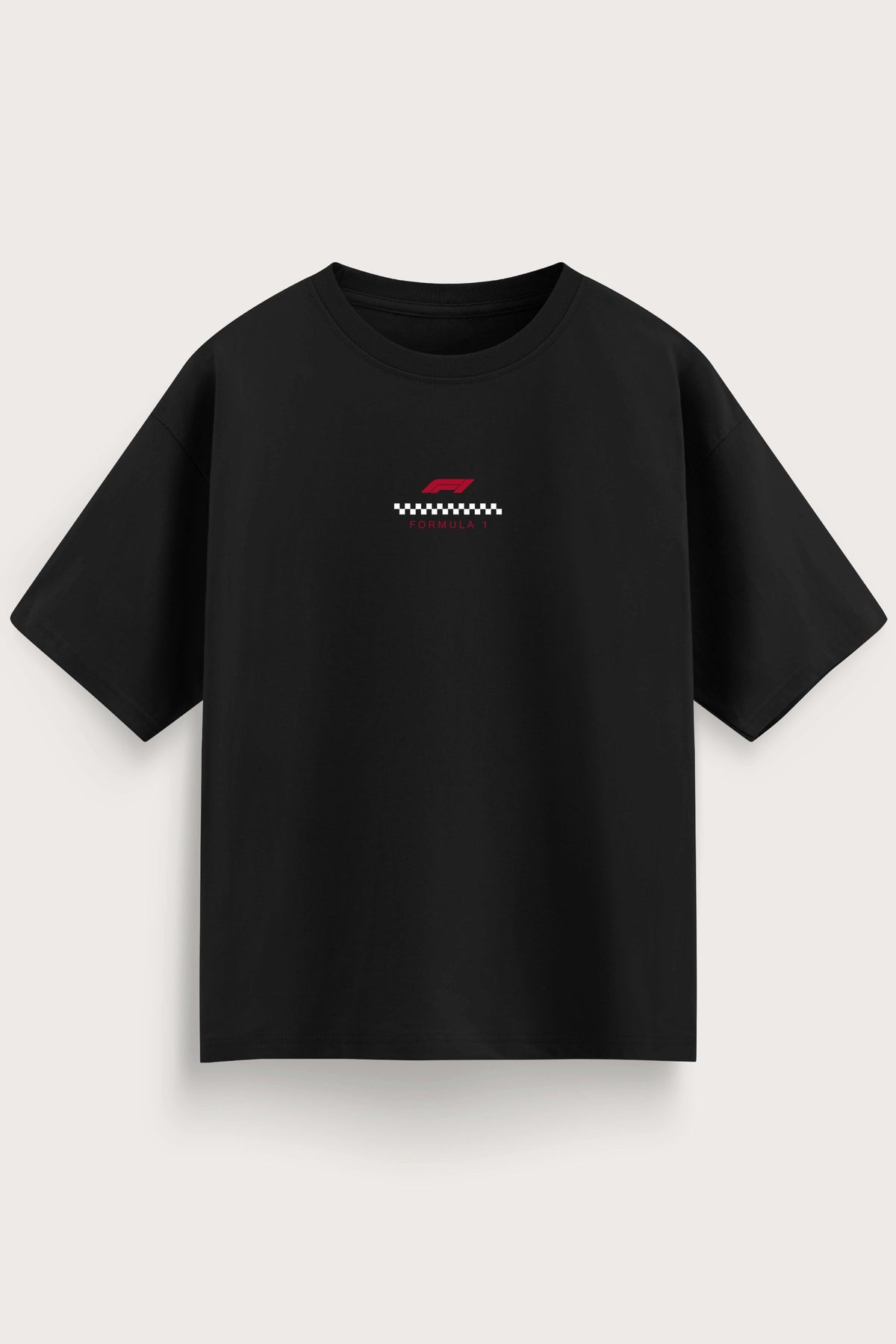 Charles Leclerc T-Shirt Oversized Fit Black 240 GSM Cotton