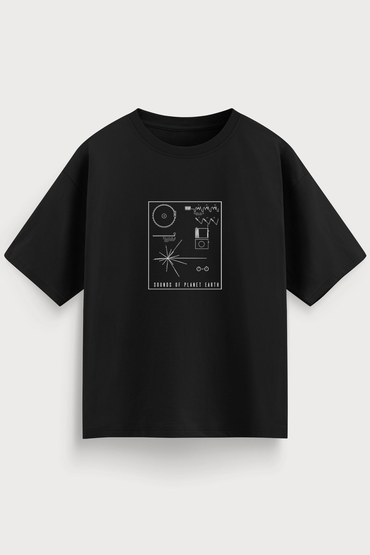 IO VERETTA SOUNDS TEE BLK Tシャツ Black M Men-oversized-black-tshirt-