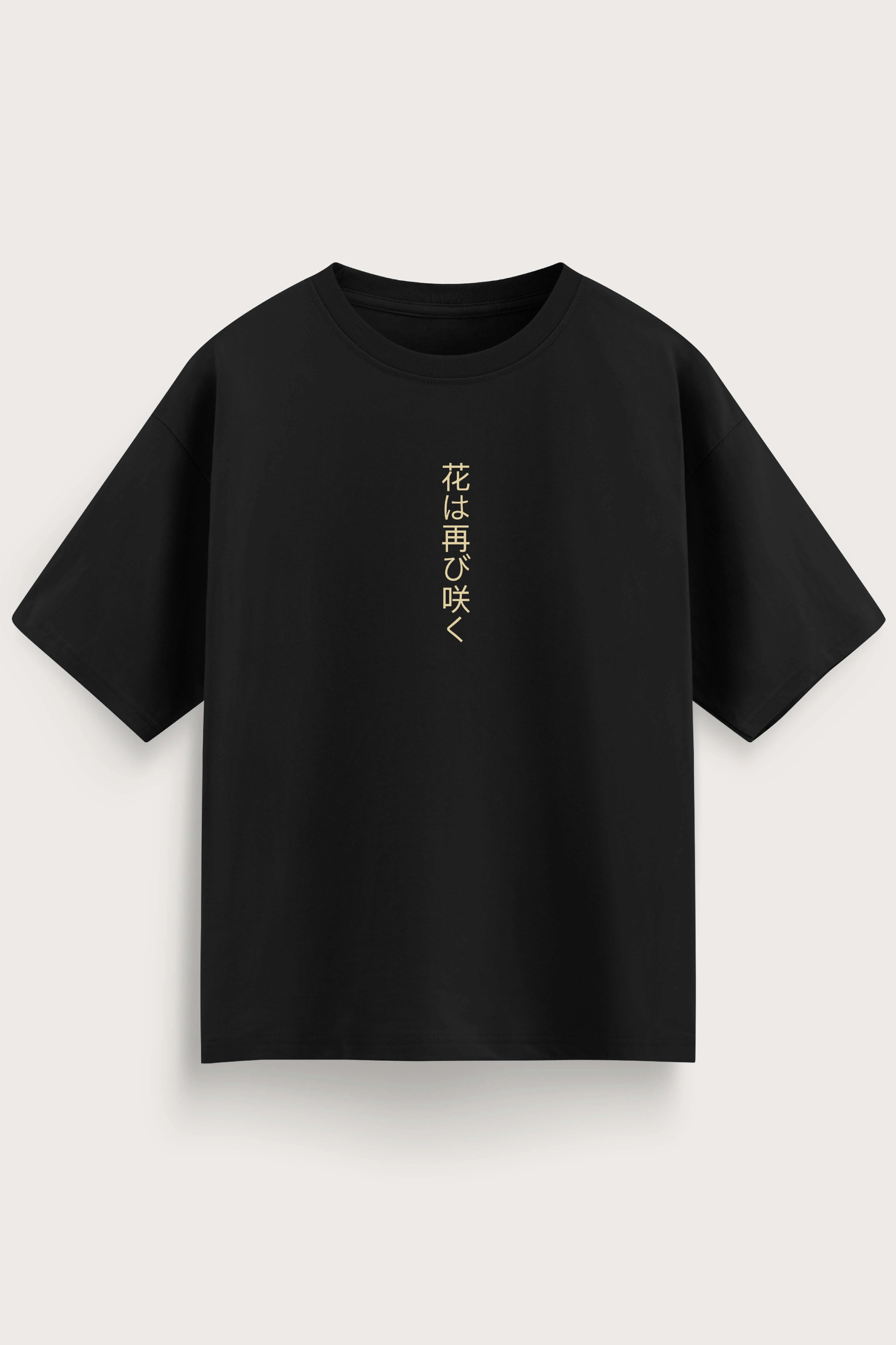 Men's Black Tokyo Spring Oversized T-Shirt