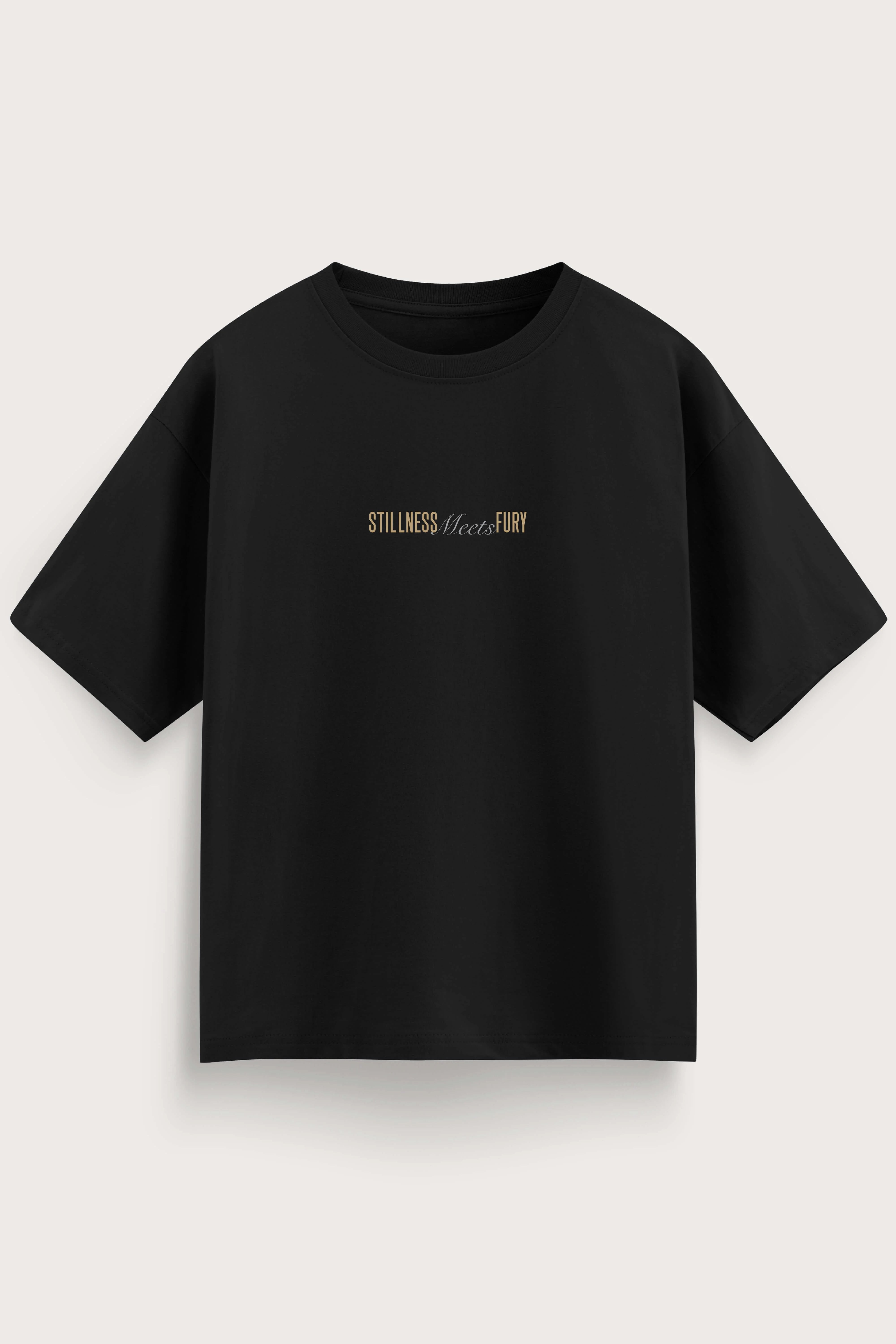 Men's Black Fury Oversized T-Shirt