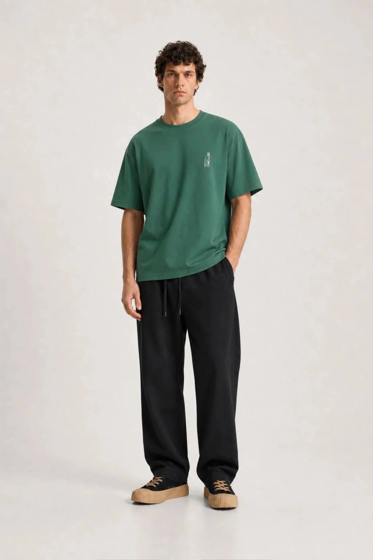 Men's Green Beyond Oversized T-Shirt