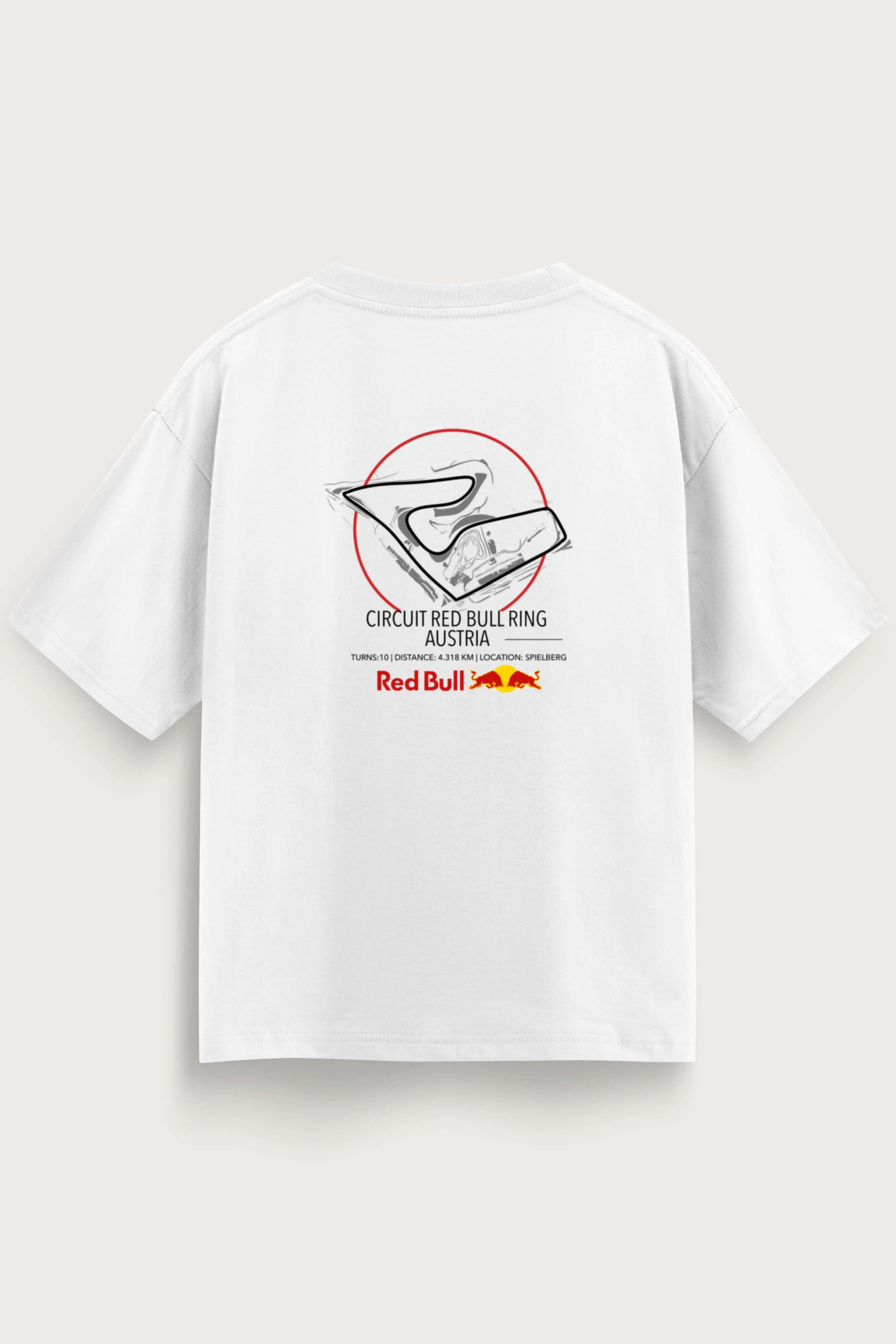 Men's White Redbull Oversized T-Shirt