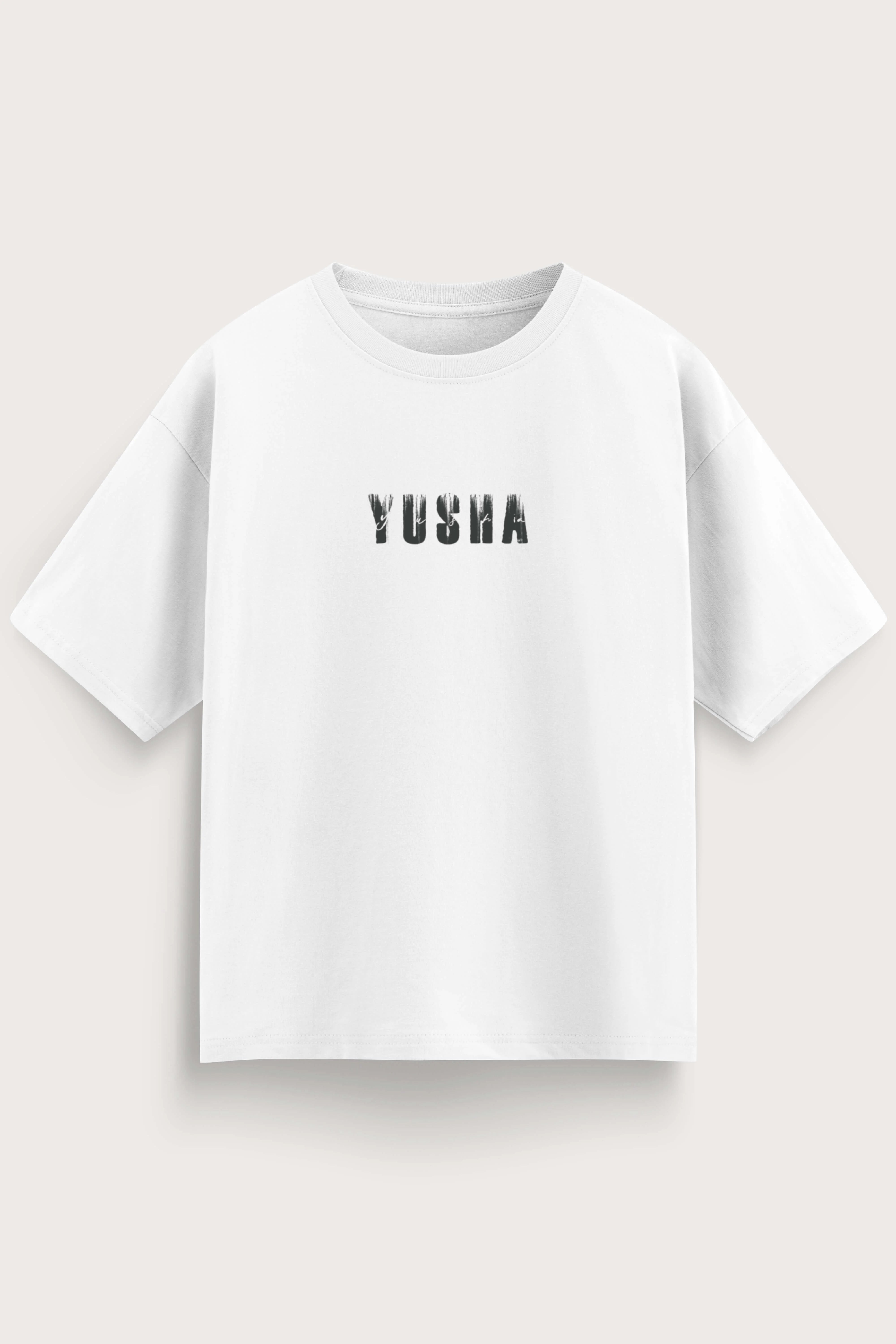 Men's White Yusha Oversized T-Shirt
