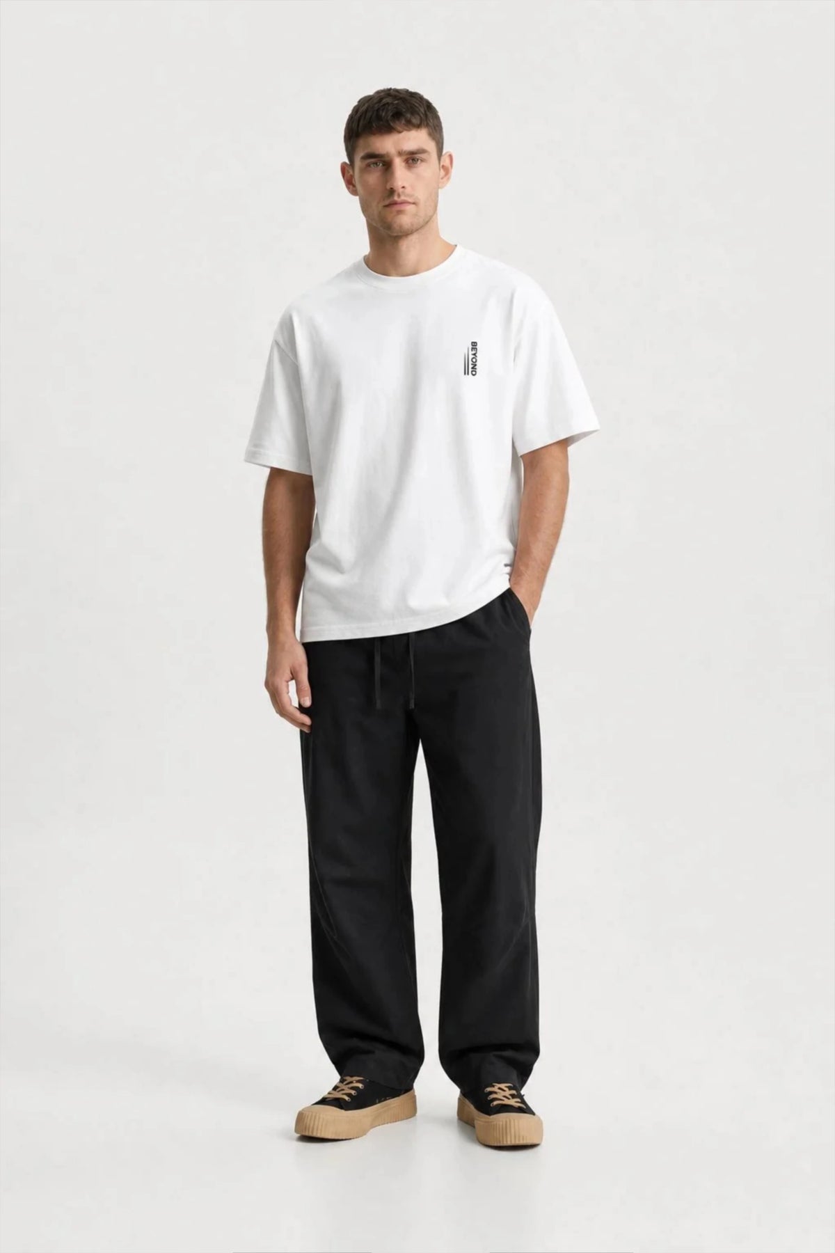 Men's White Beyond Oversized T-Shirt