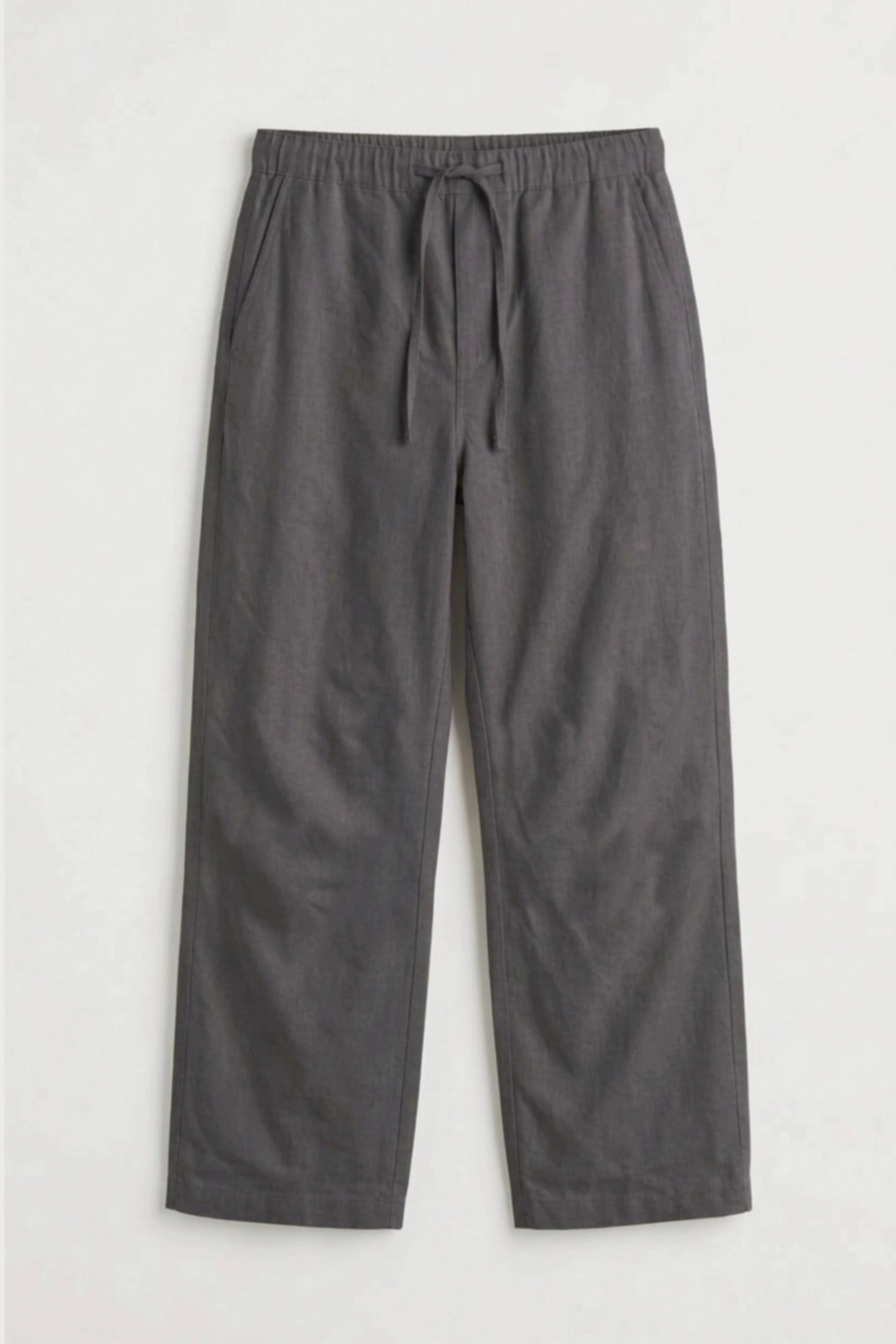 Men’s charcoal loosefit twill cotton joggers