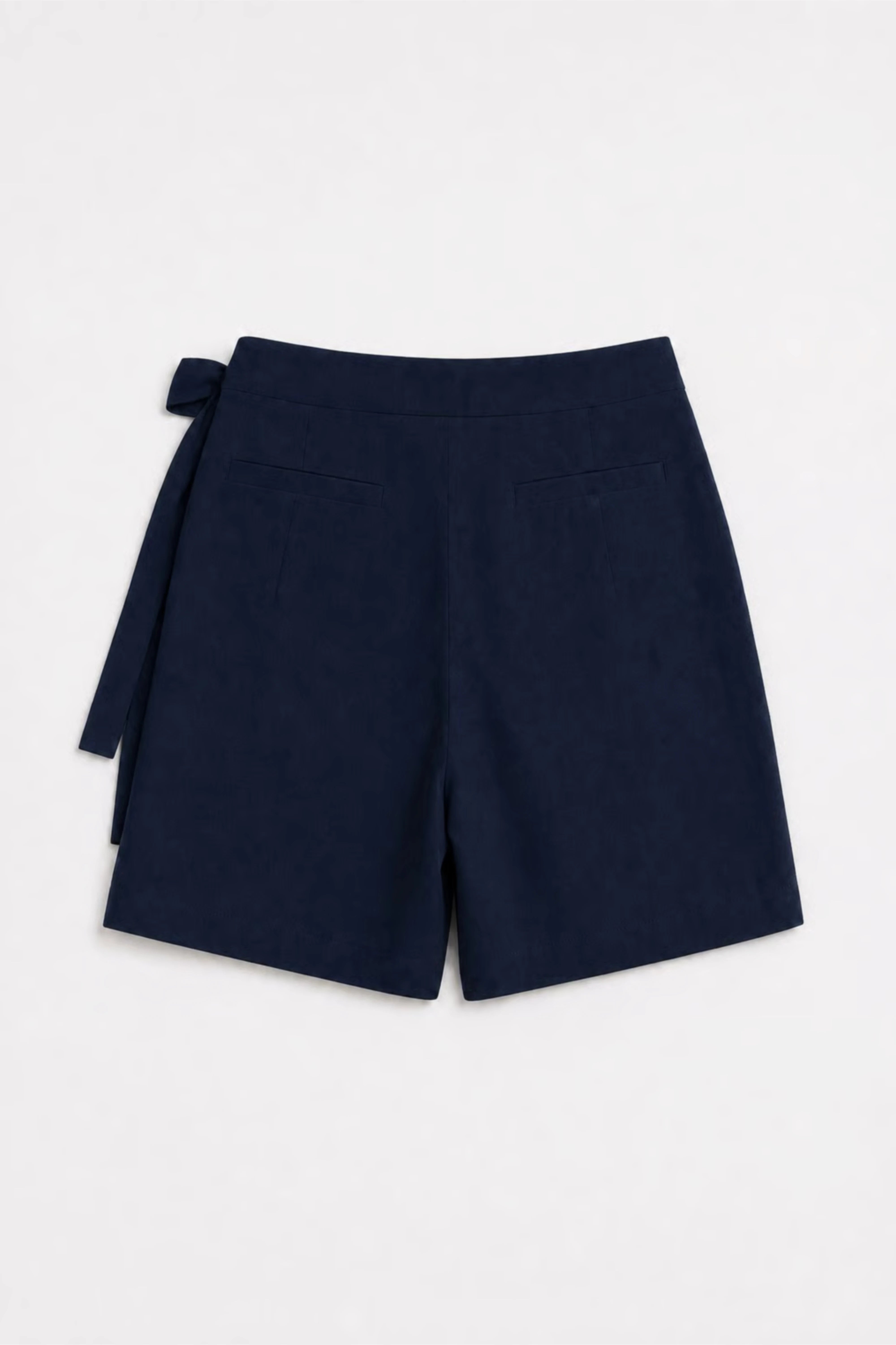WOMEN'S NAVY BLUE WRAP Mini SKORT WITH SIDE TIE
