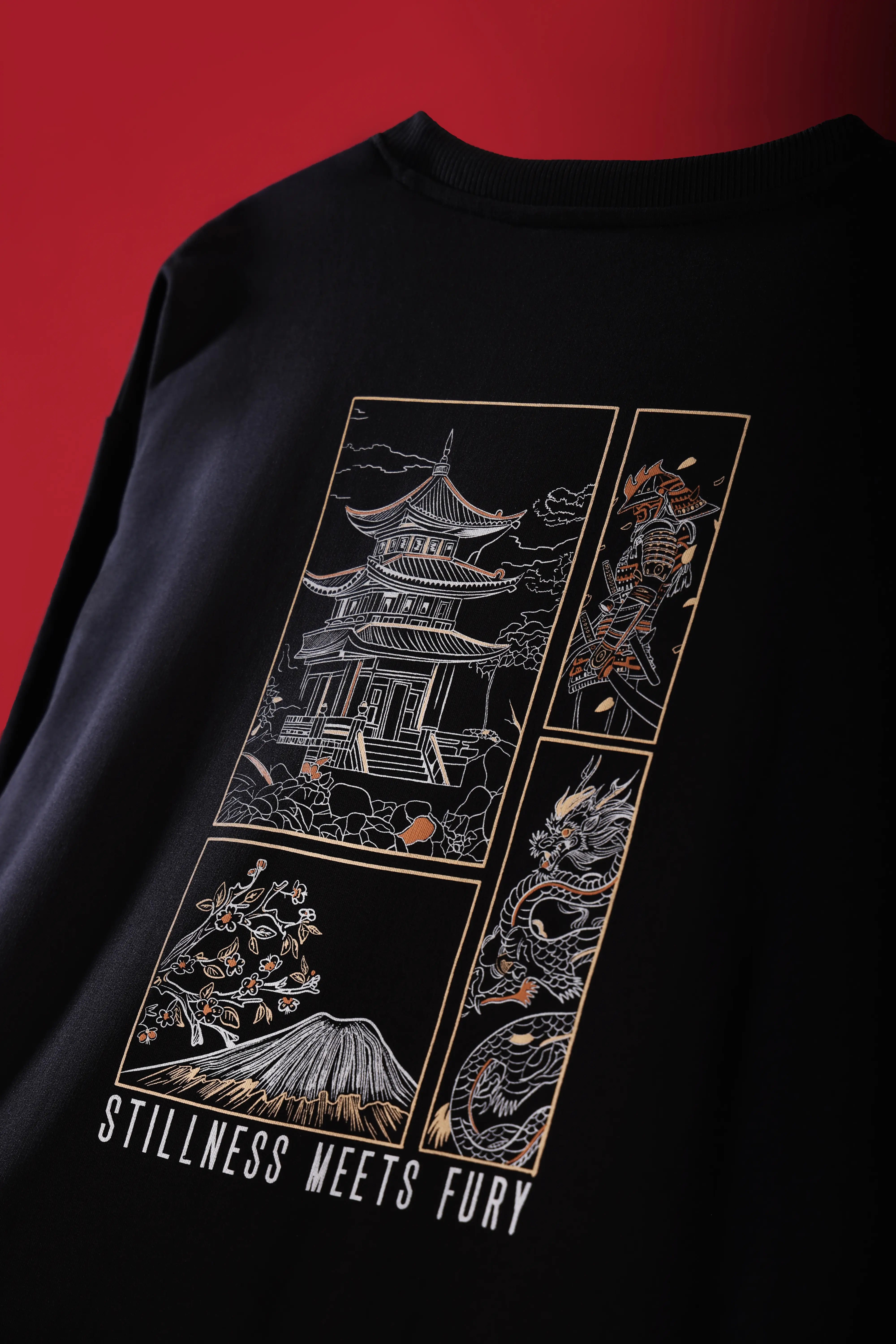 Men's Black Fury Oversized T-Shirt