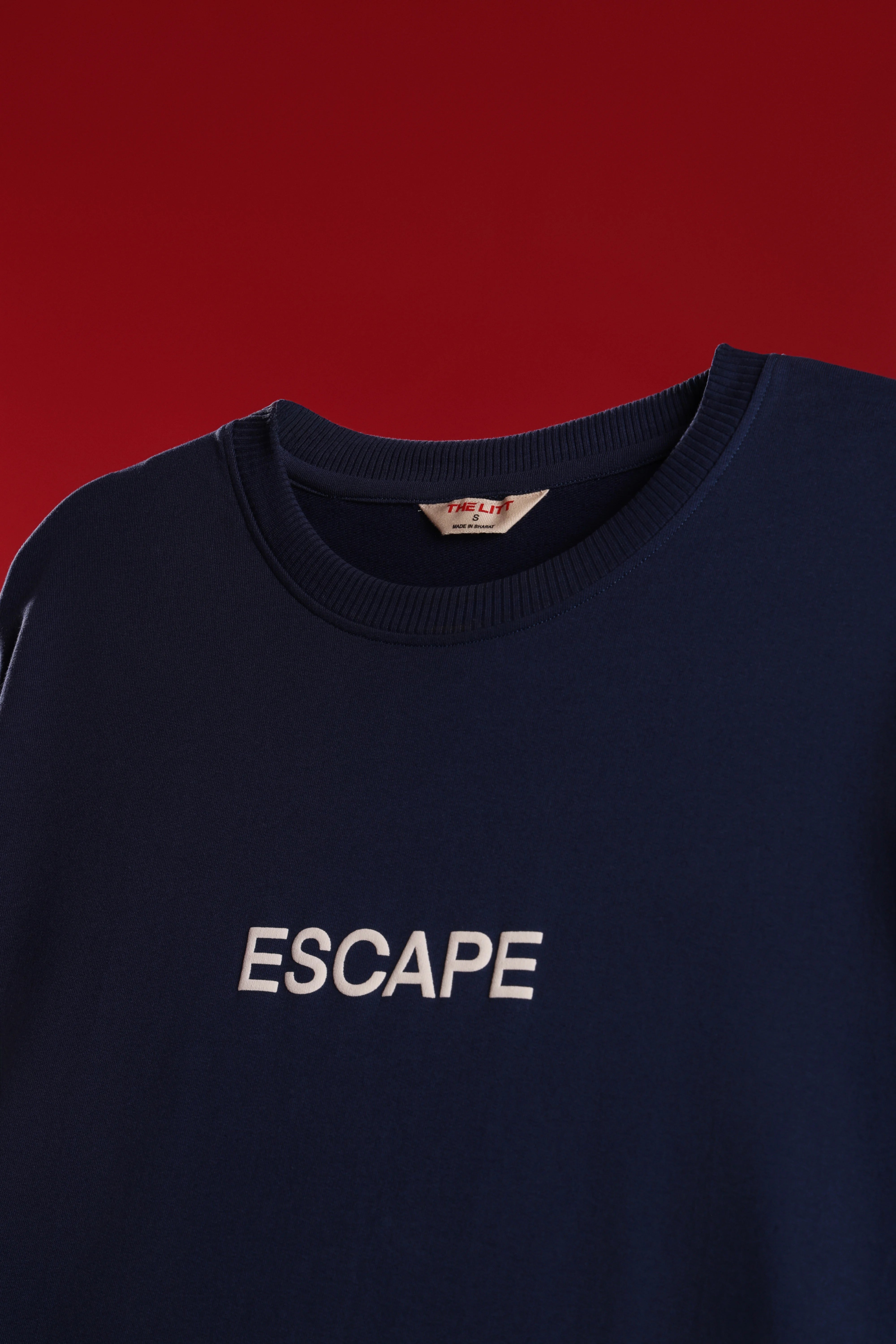Men's Blue Escape Oversized T-Shirt