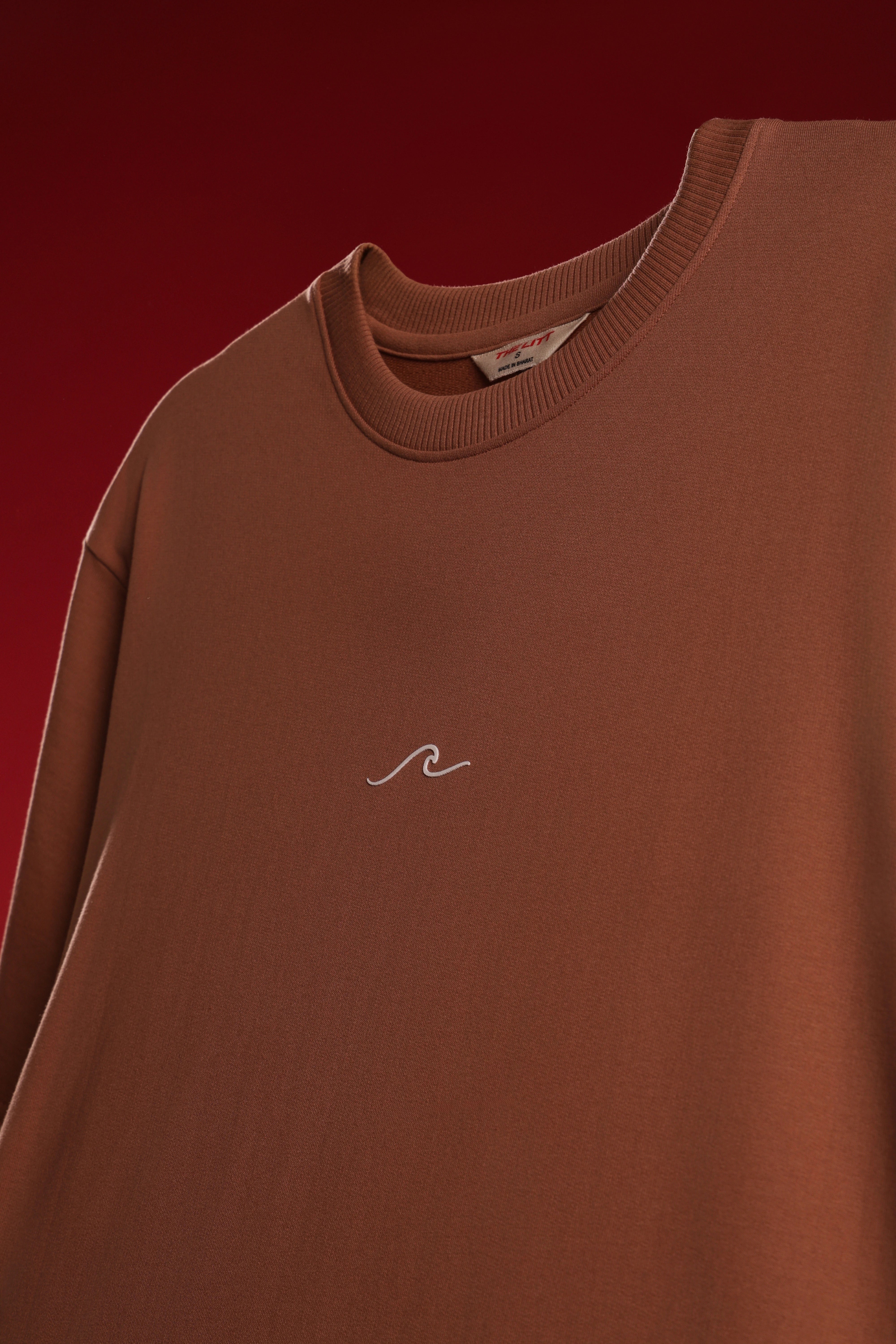 Men's Brown Born to Discover Oversized T-Shirt