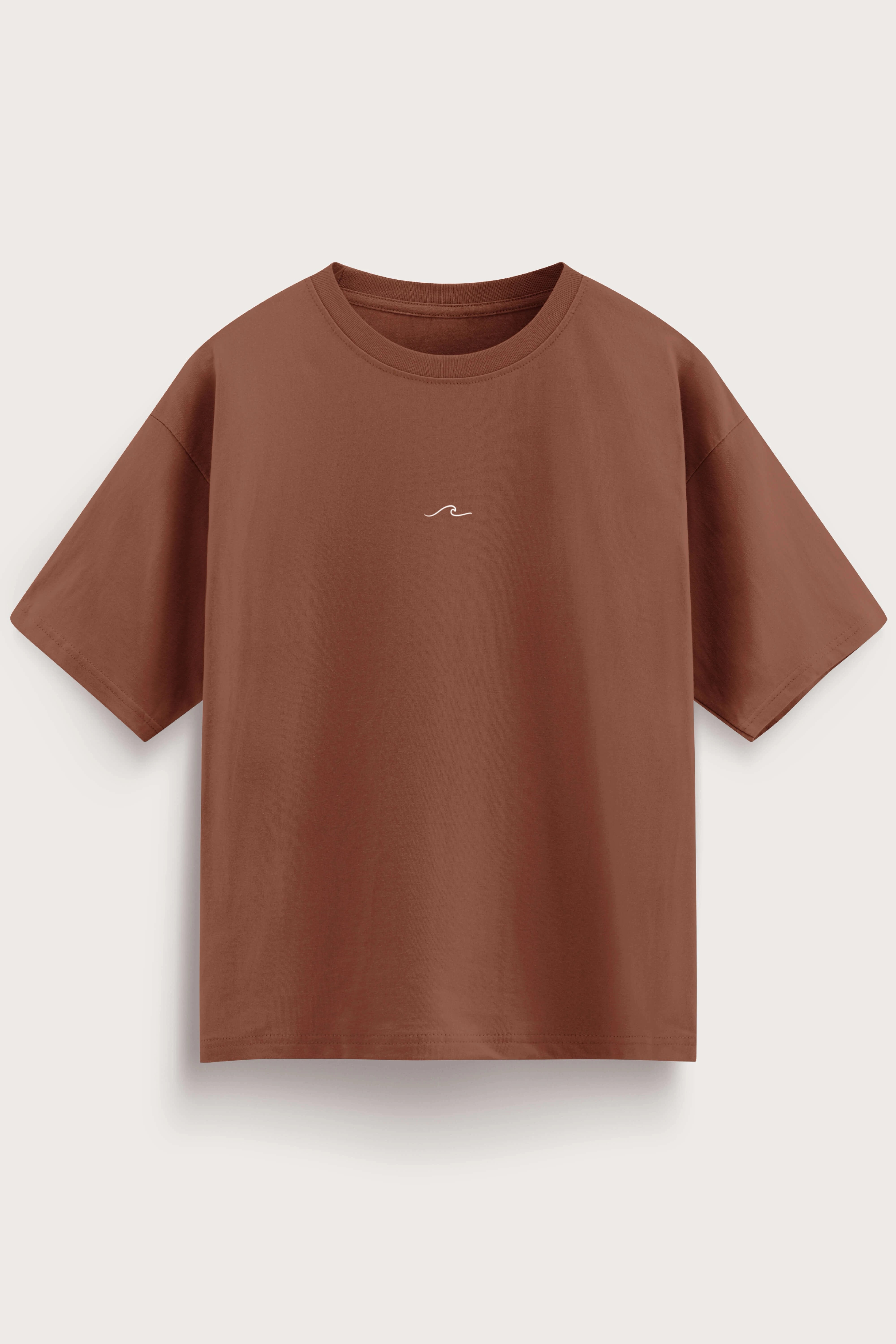 Men's Brown Born to Discover Oversized T-Shirt