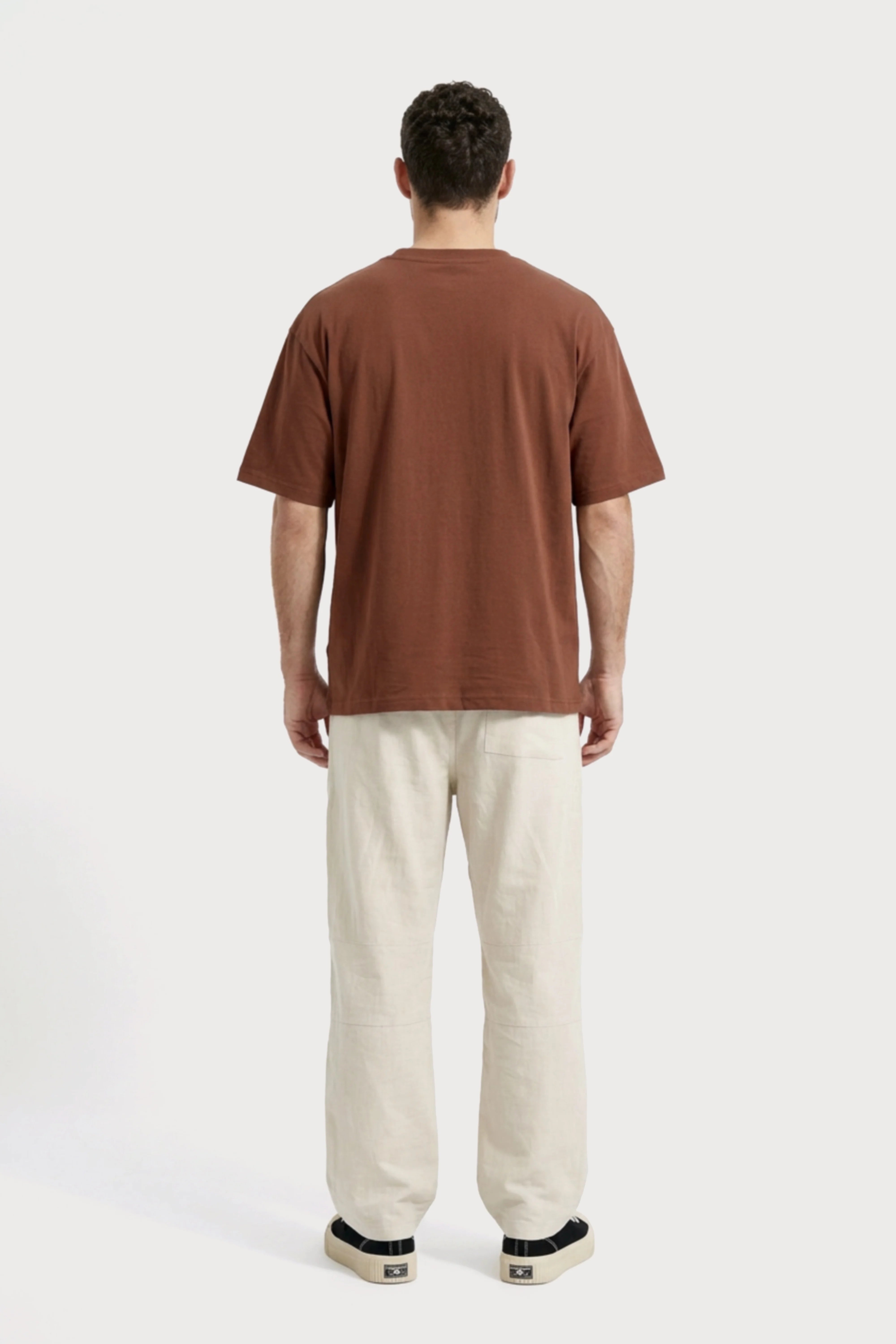 Men's Brown Explore Oversized T-Shirt