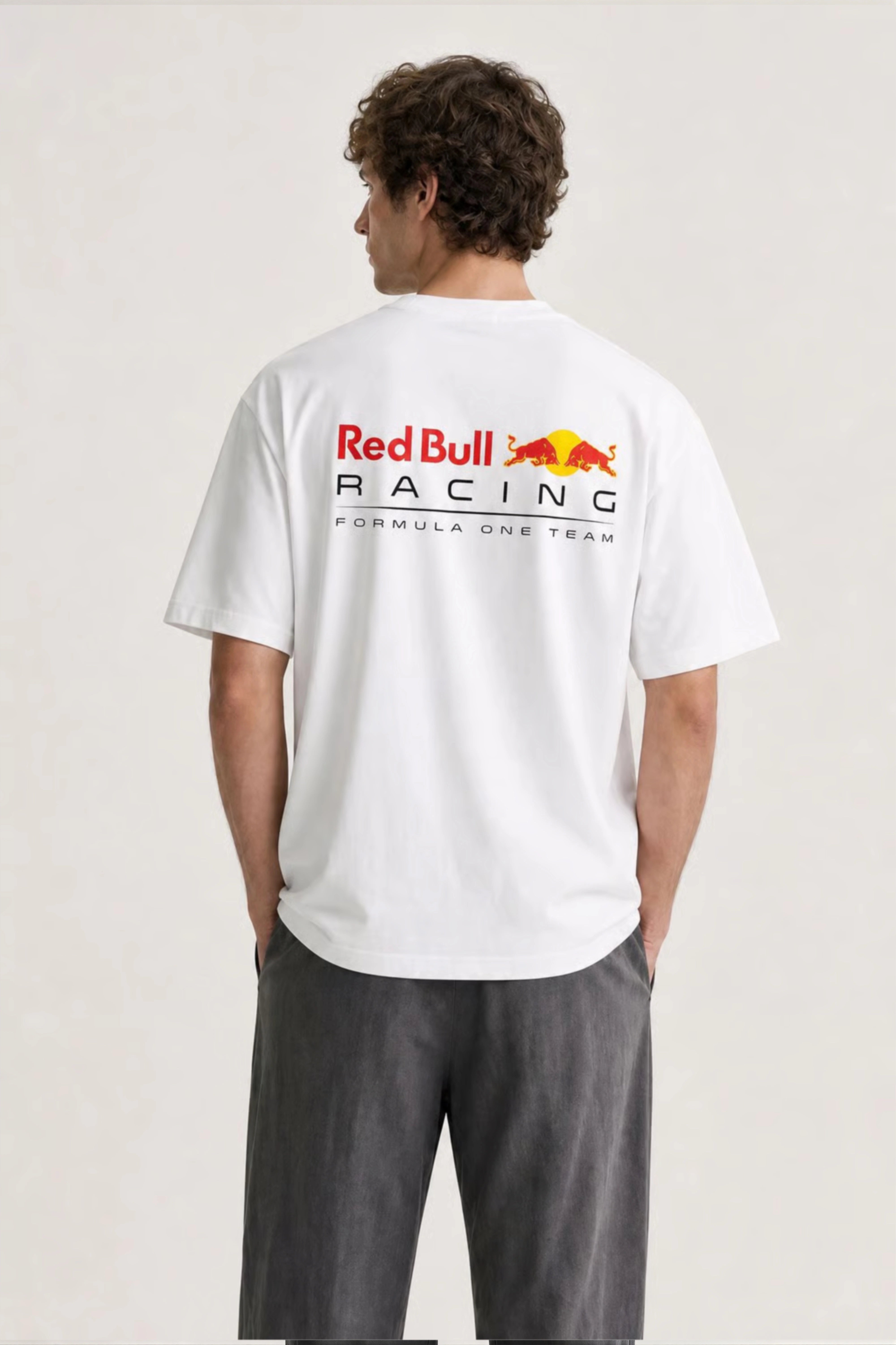 Men’s White Max Verstappen Oversized T-shirt