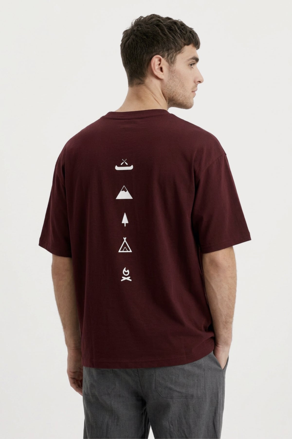 Men's Wine Escape Oversized T-Shirt