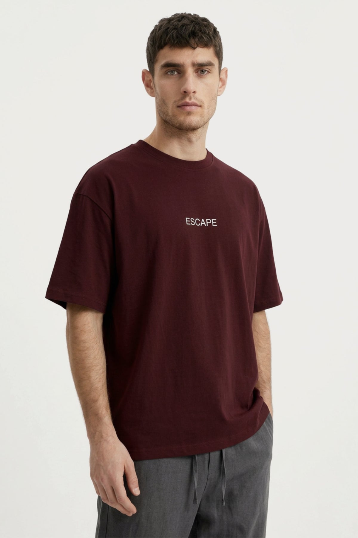 Men's Wine Escape Oversized T-Shirt