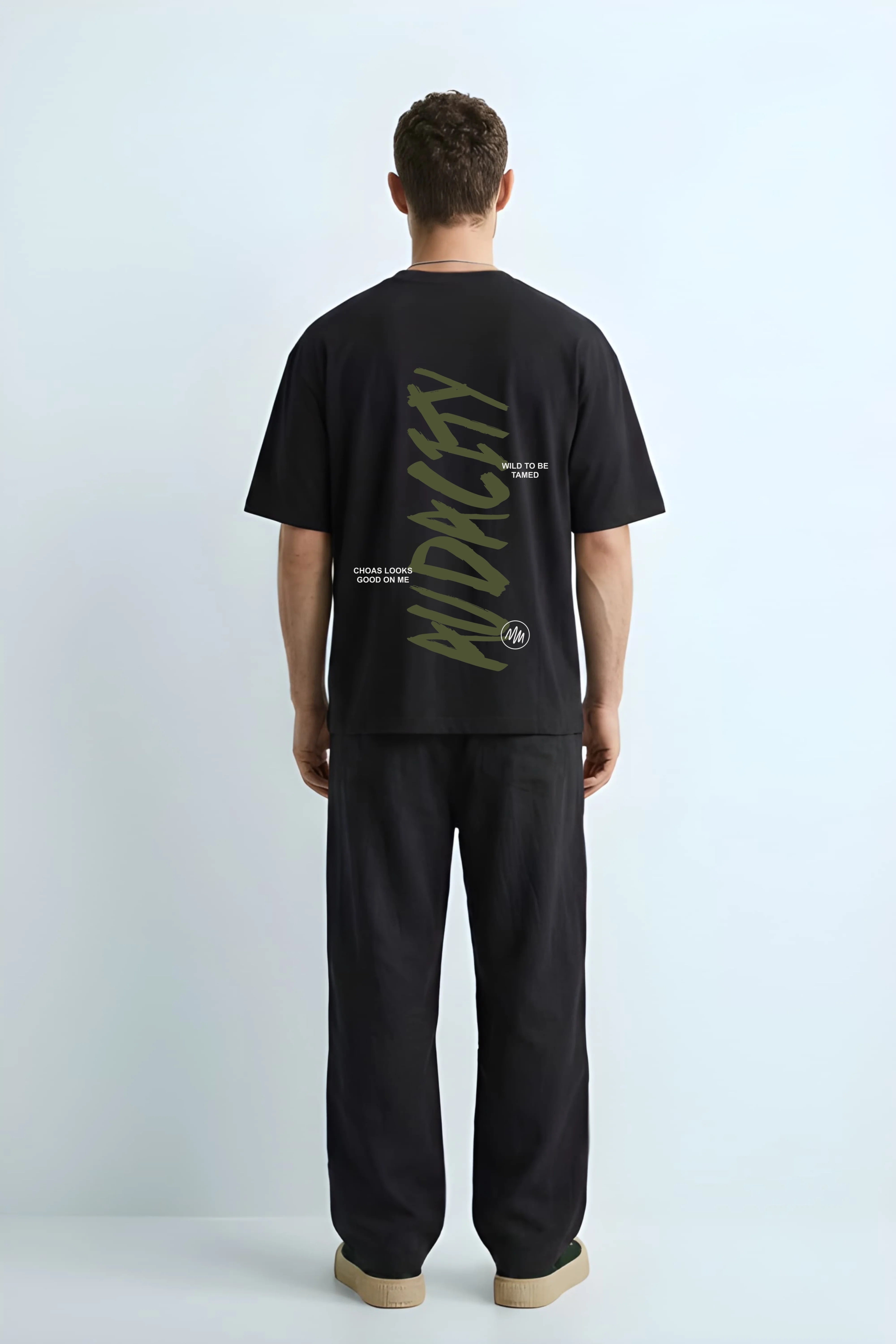 Relaxed Fit Audacity Black T-Shirt for Men