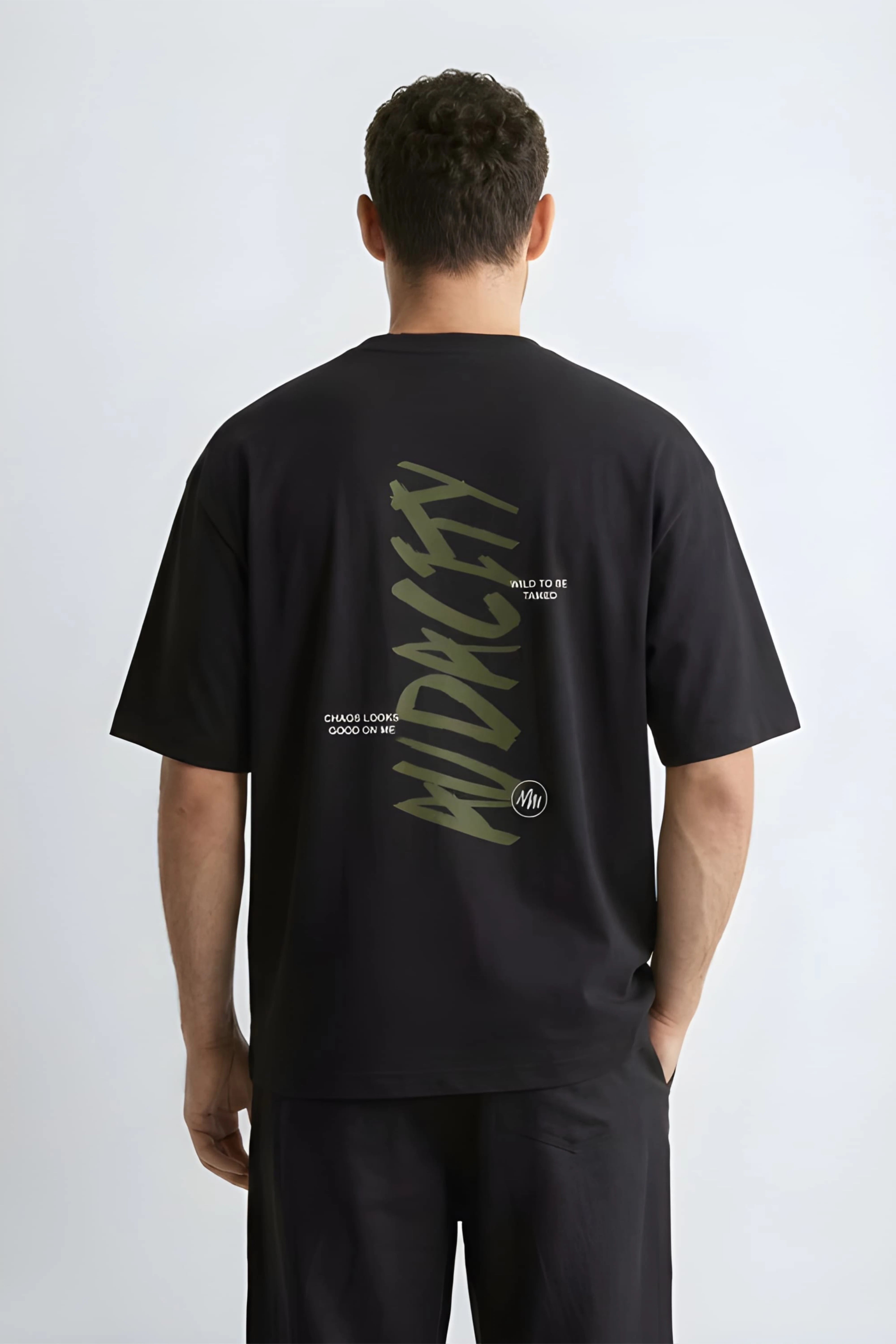 Relaxed Fit Audacity Black T-Shirt for Men