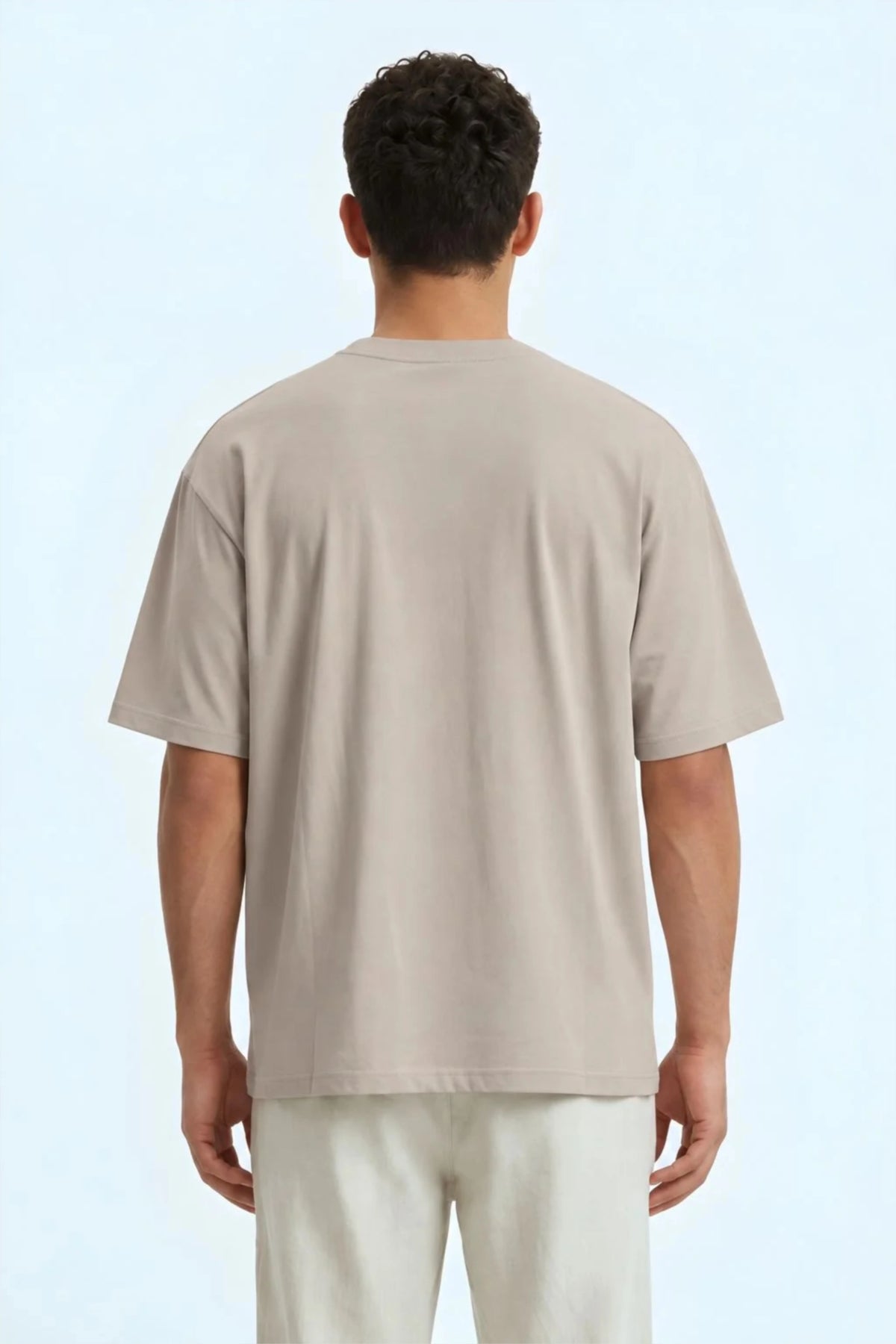 Relaxed Fit 0 Beige T‑Shirt for Men