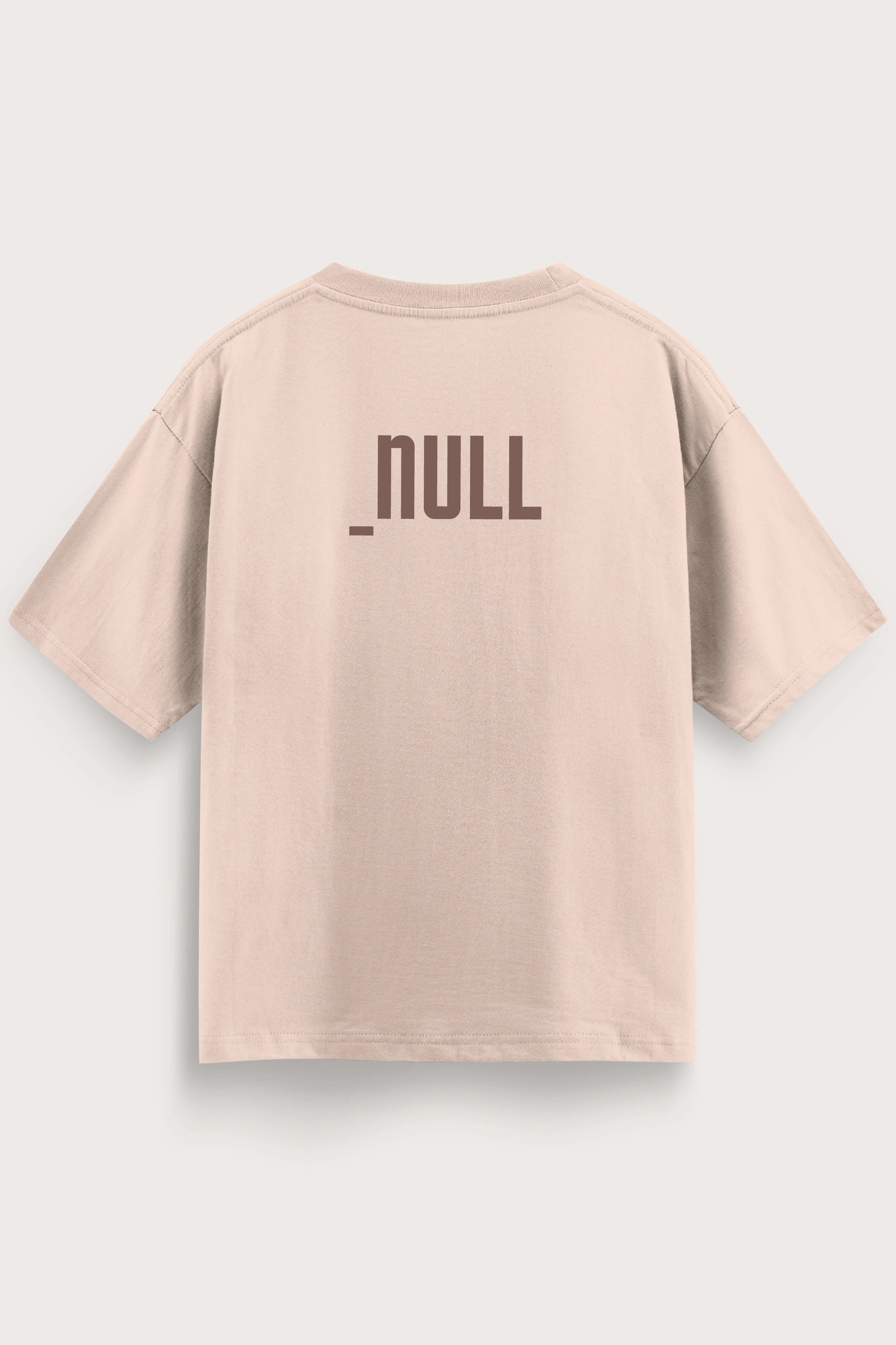 Relaxed Fit Null Beige T-Shirt for Men