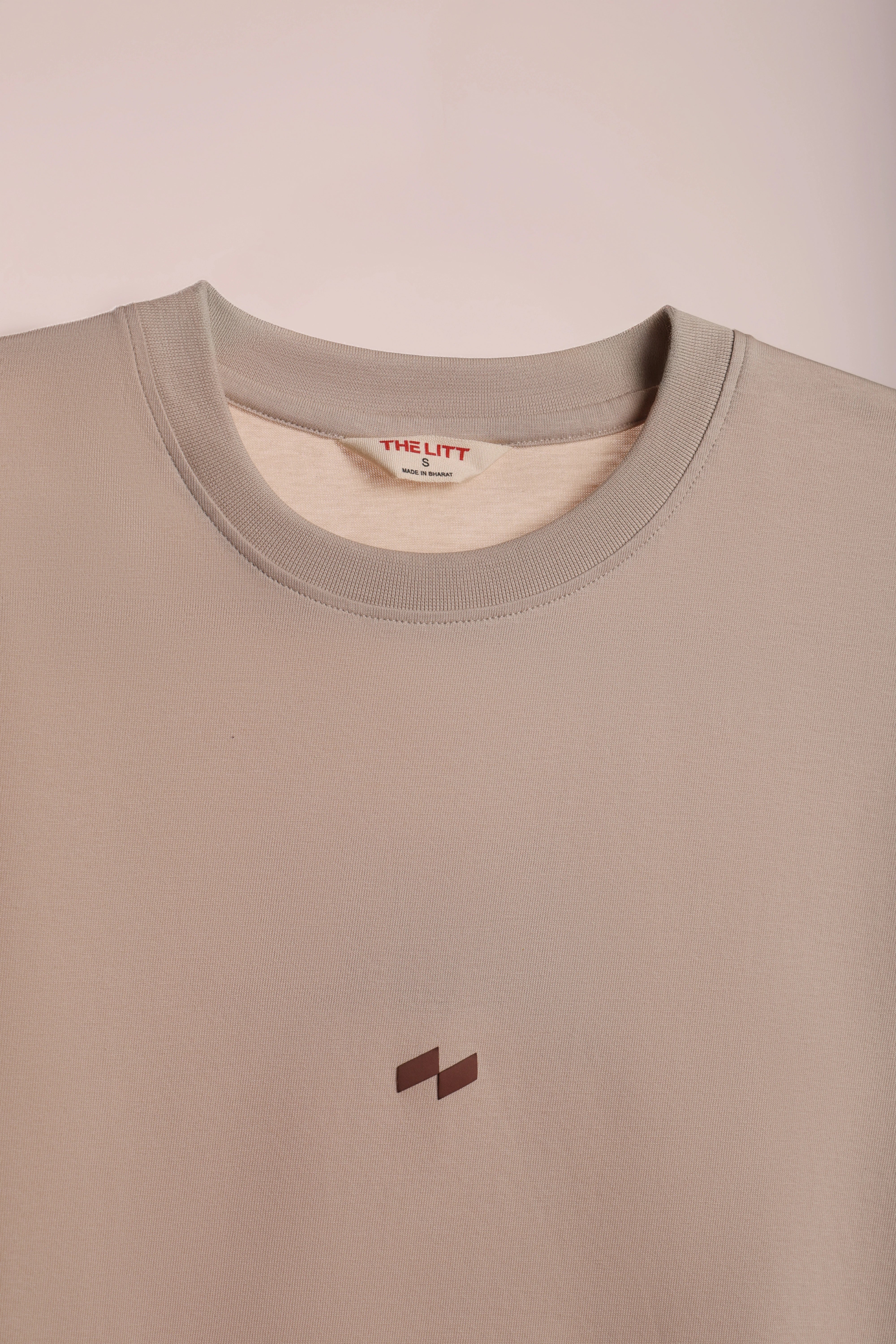 Relaxed Fit Null Beige T-Shirt for Men