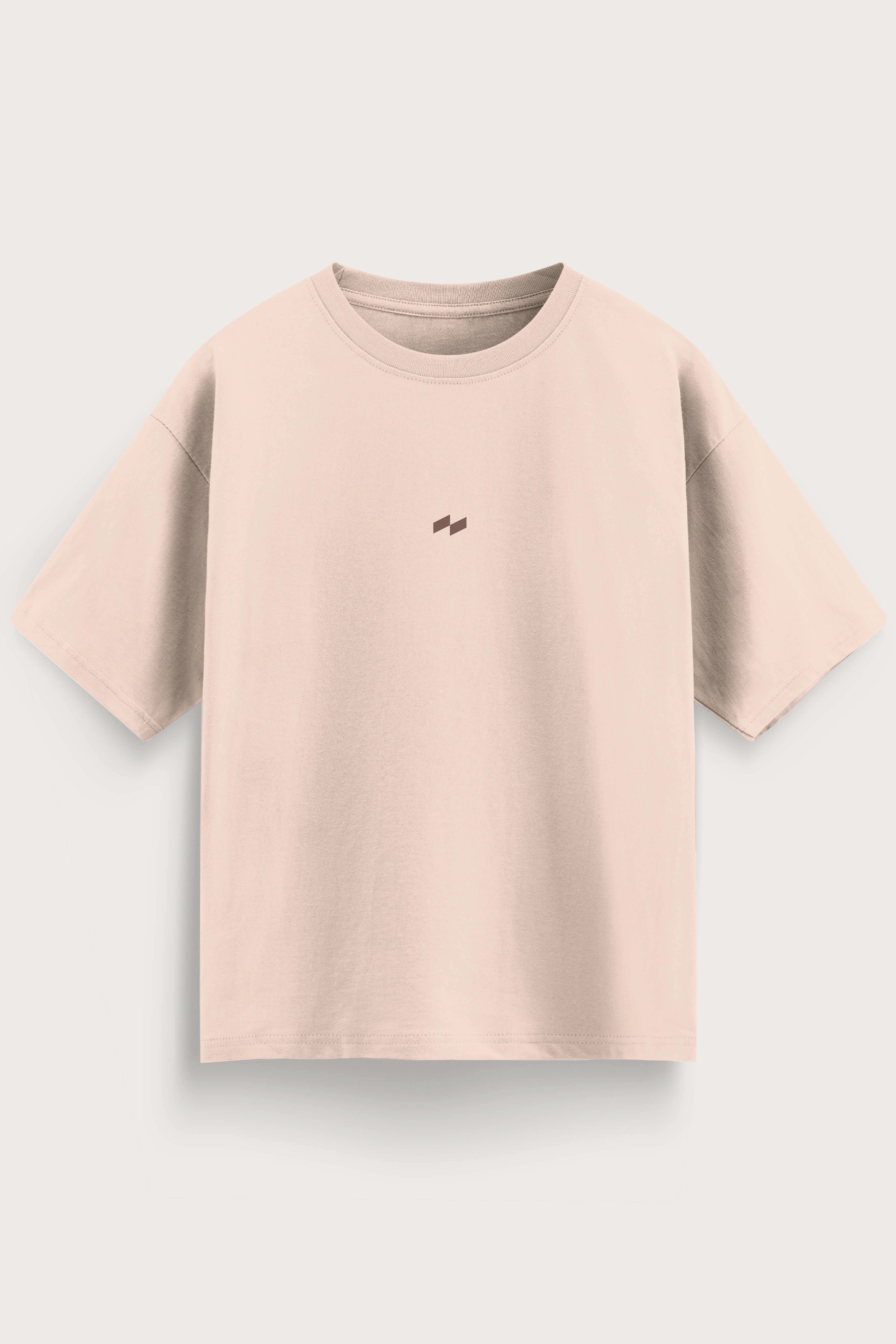 Relaxed Fit Null Beige T-Shirt for Men