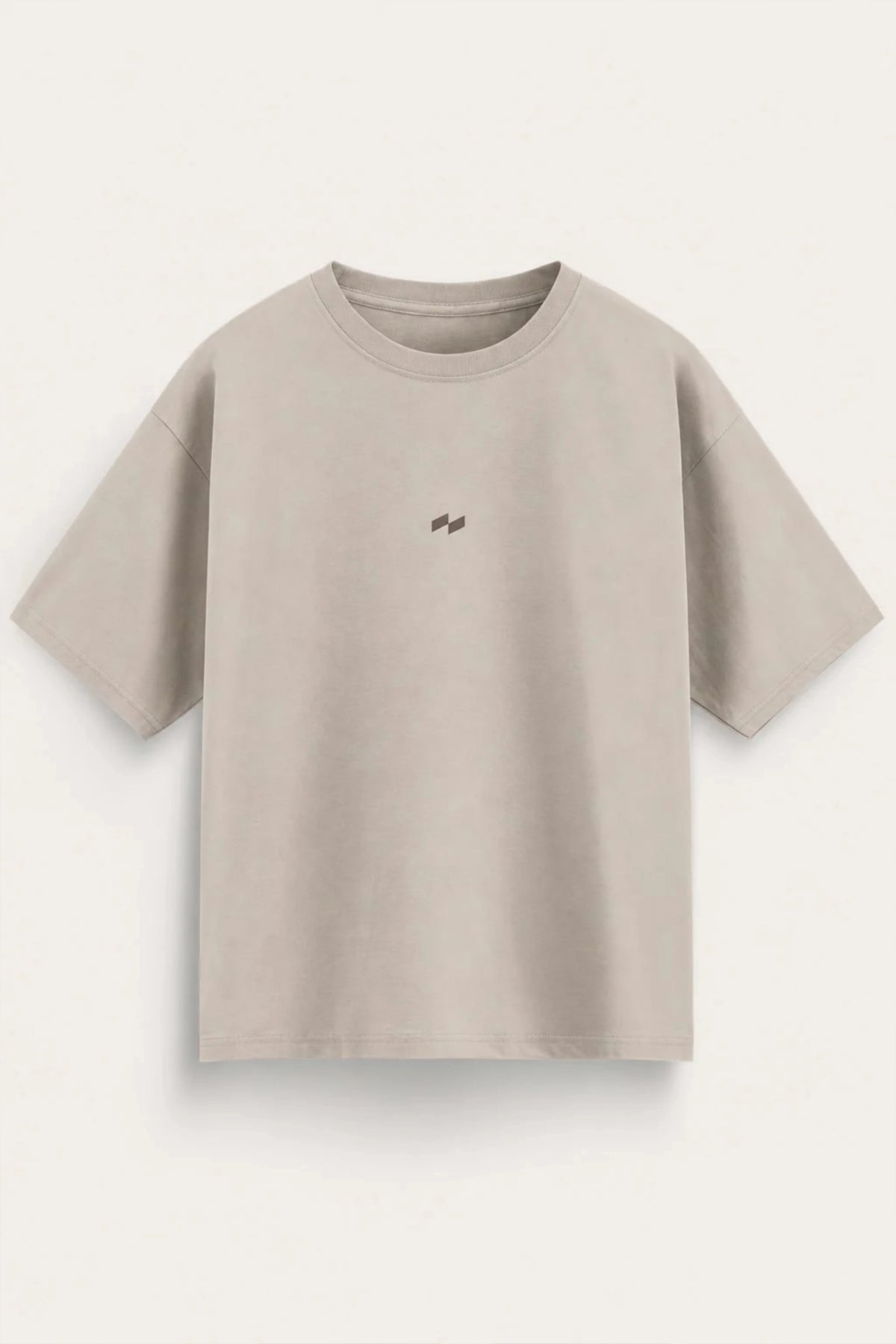 Relaxed Fit Null Beige T-Shirt for Men