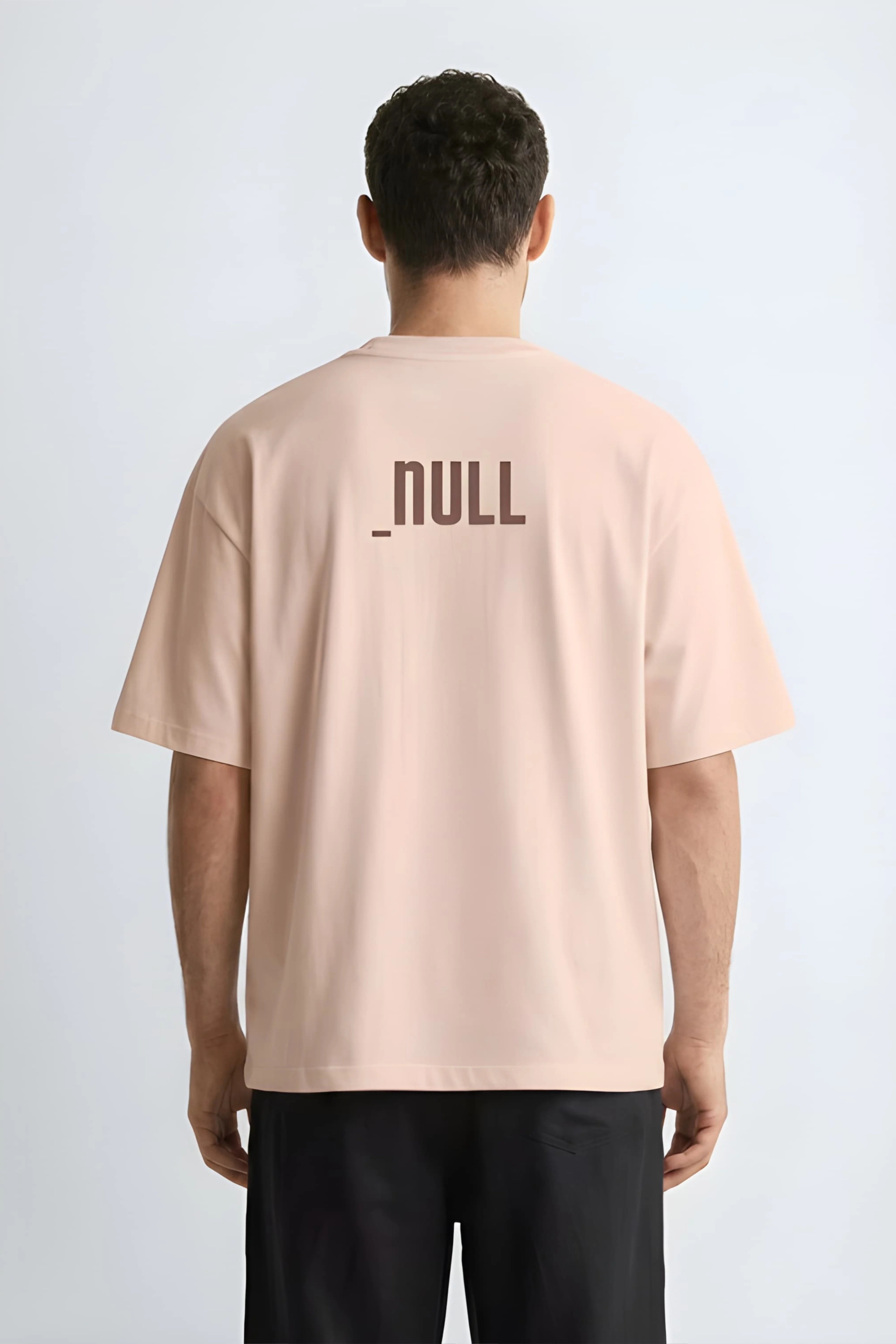 Relaxed Fit Null Beige T-Shirt for Men