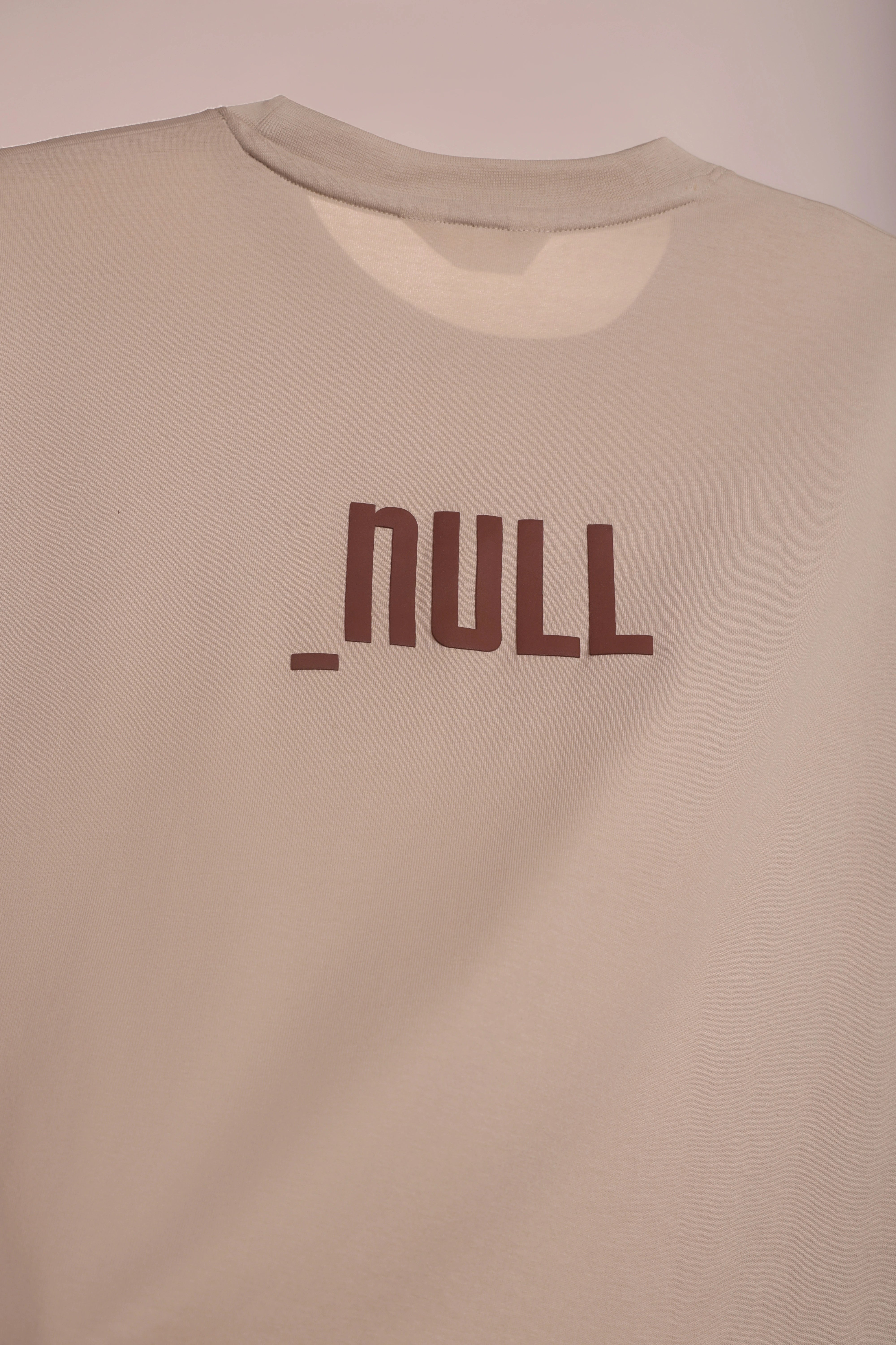 Relaxed Fit Null Beige T-Shirt for Men