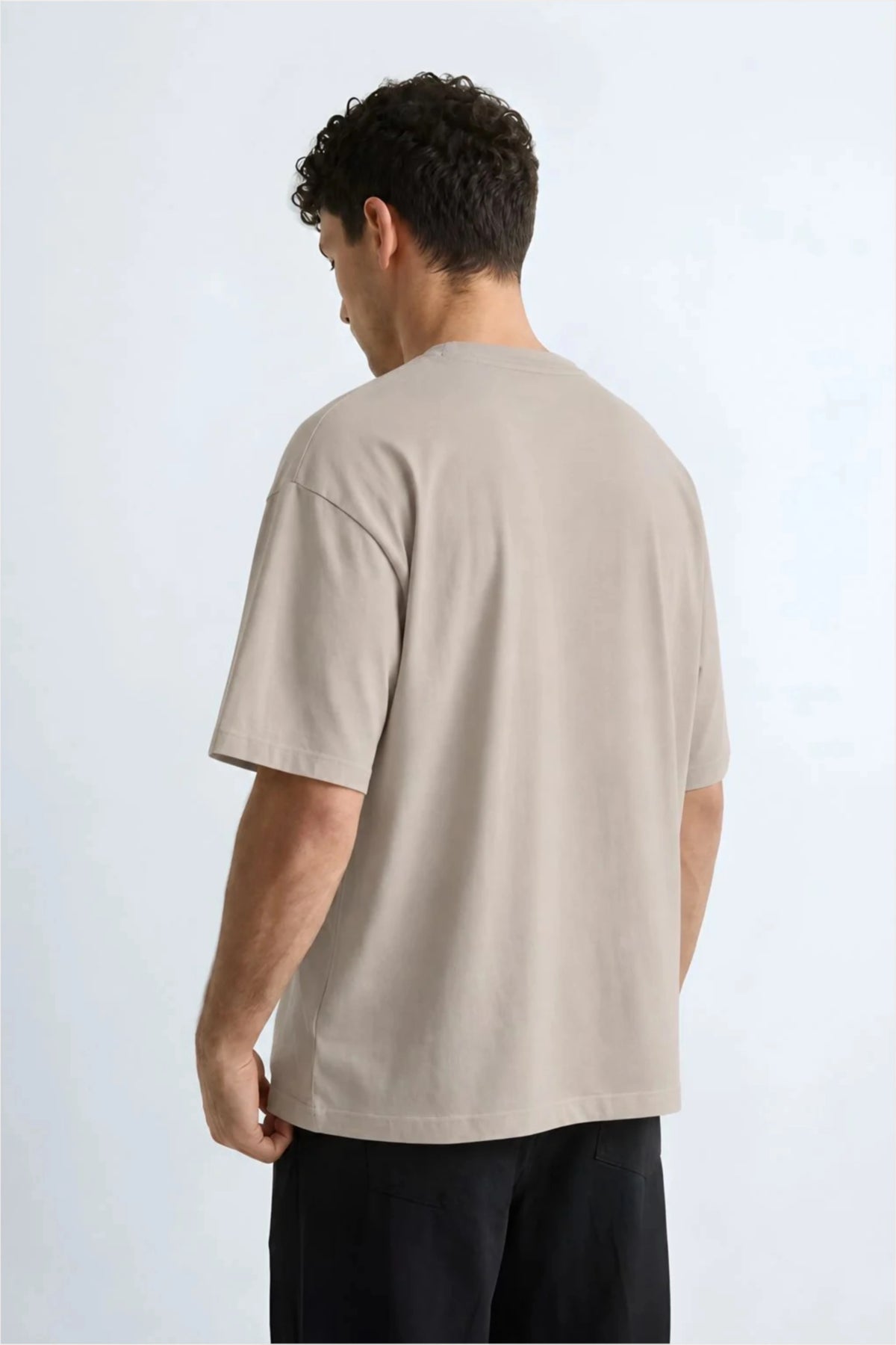 Relaxed Fit Pie Beige T‑Shirt for Men