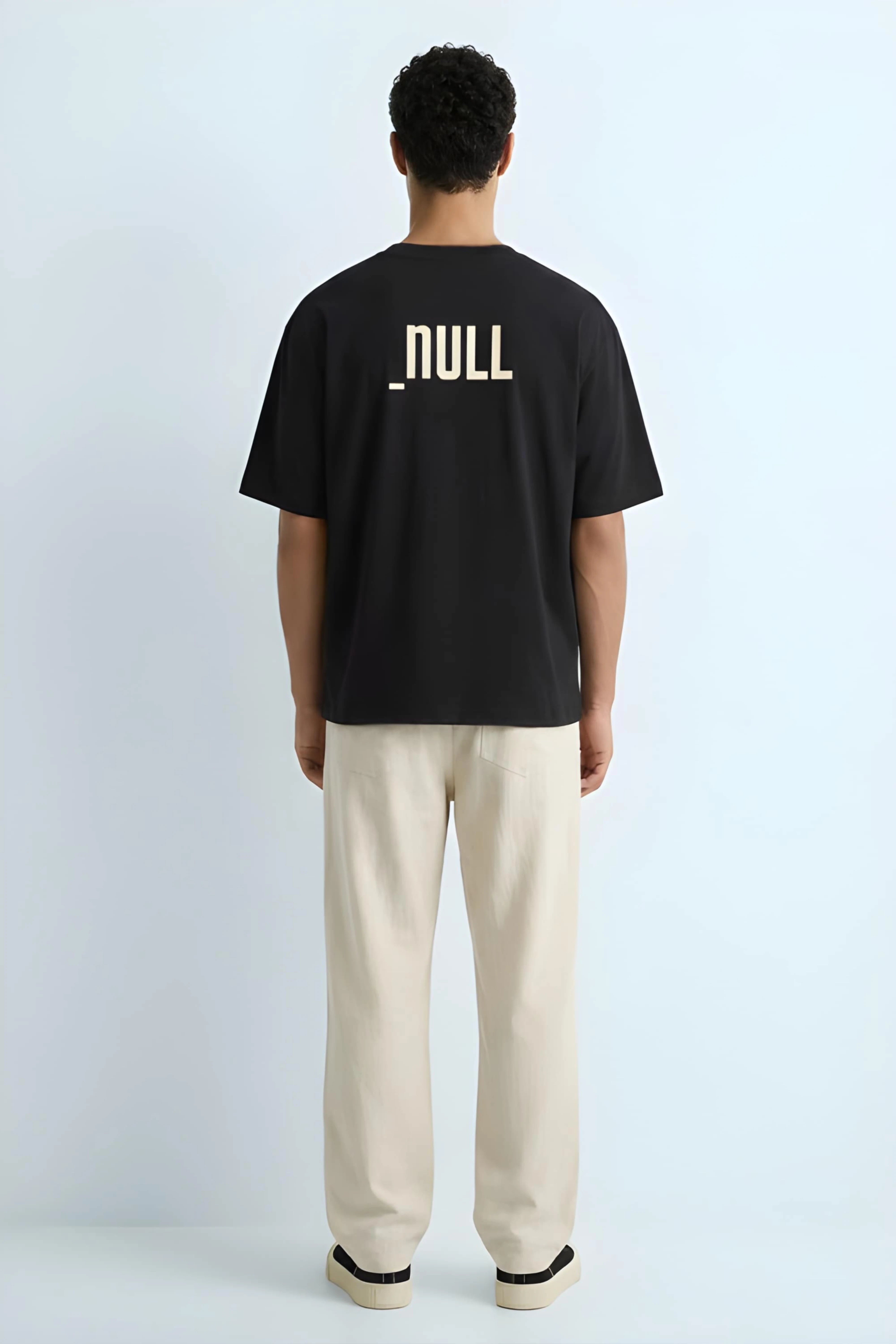 Relaxed Fit Null Black T-Shirt for Men