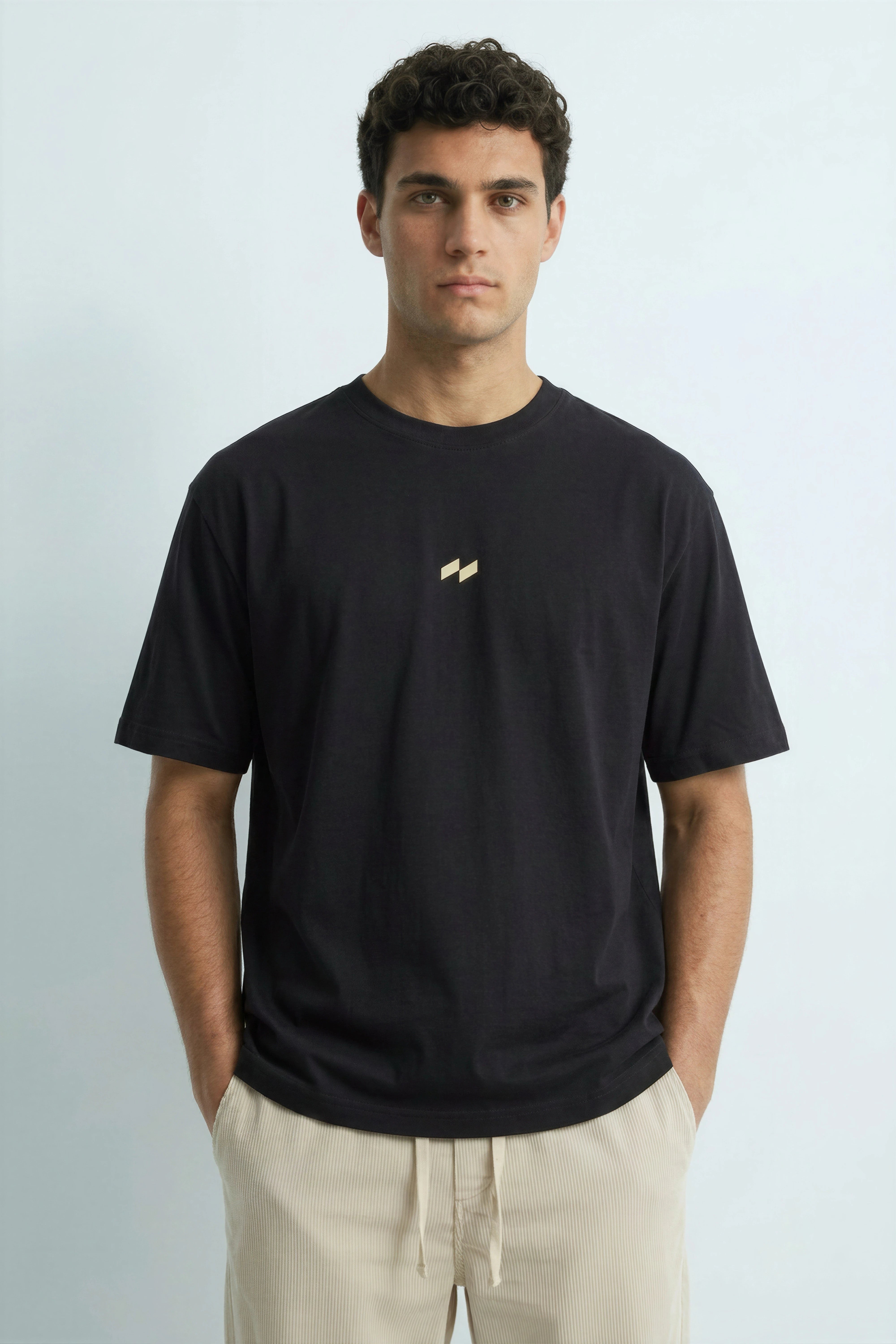 Relaxed Fit Null Black T-Shirt for Men