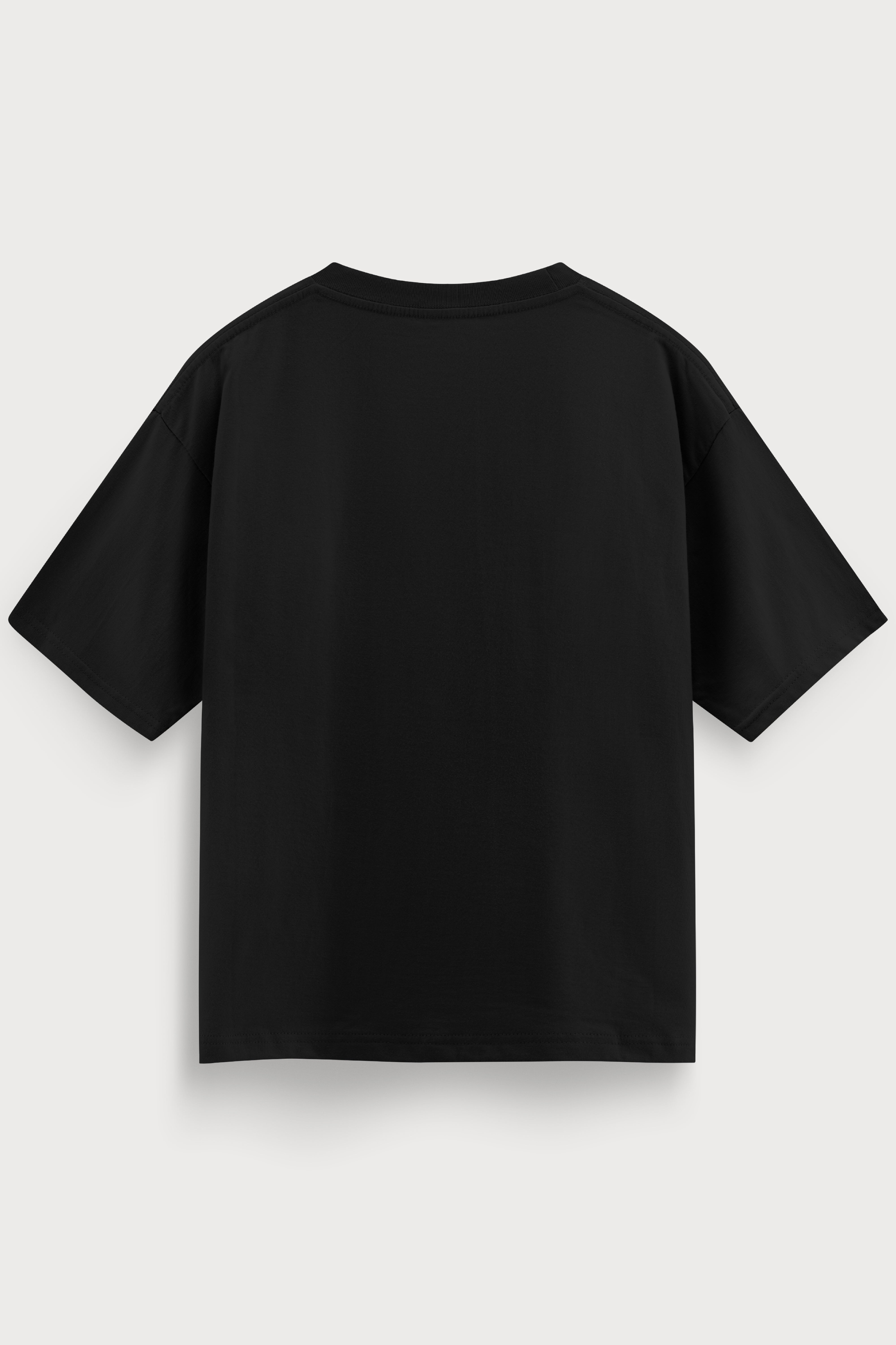 Relaxed Fit Pie Black T‑Shirt for Men