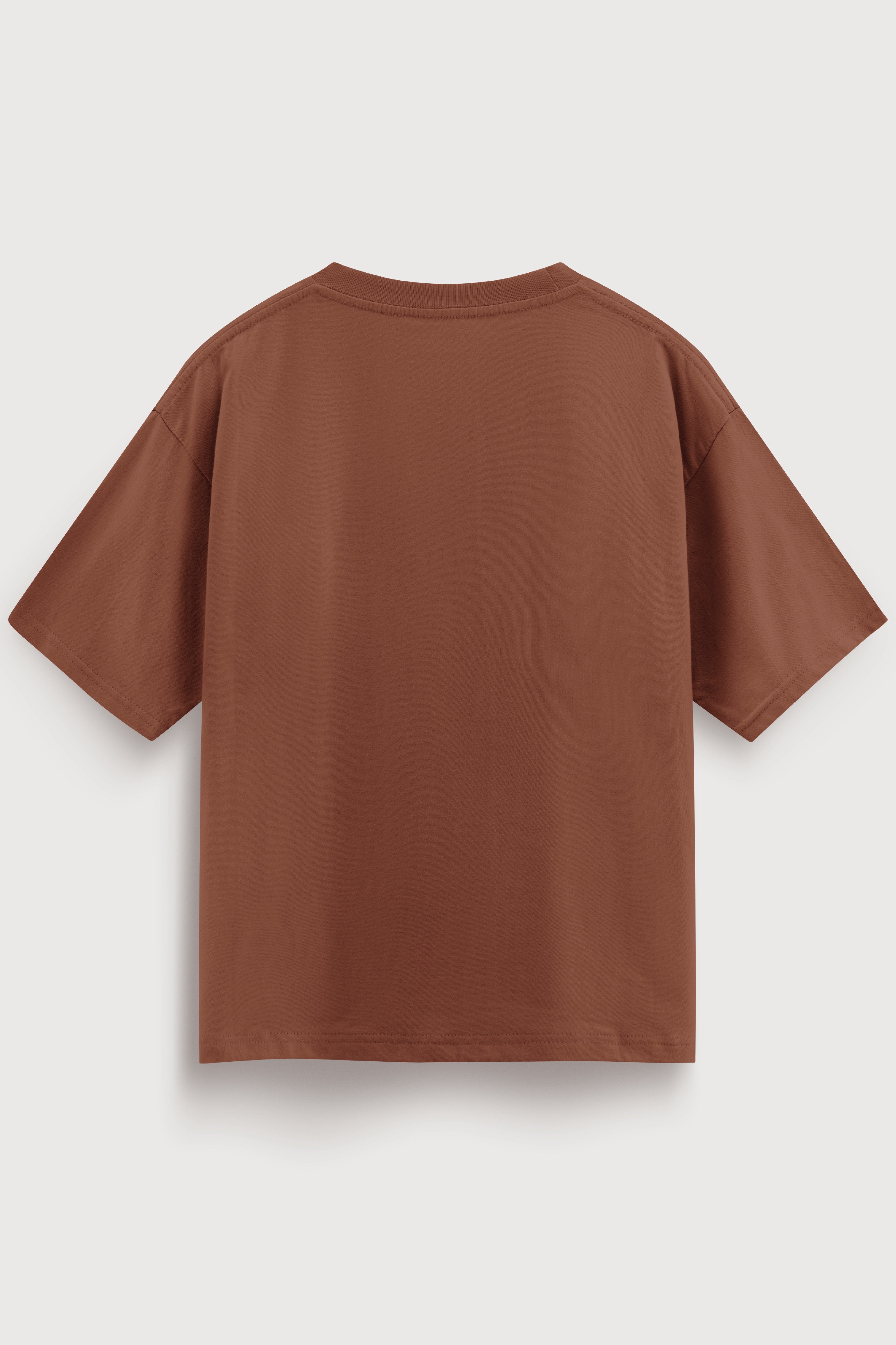 Relaxed Fit Pie Brown T‑Shirt for Men