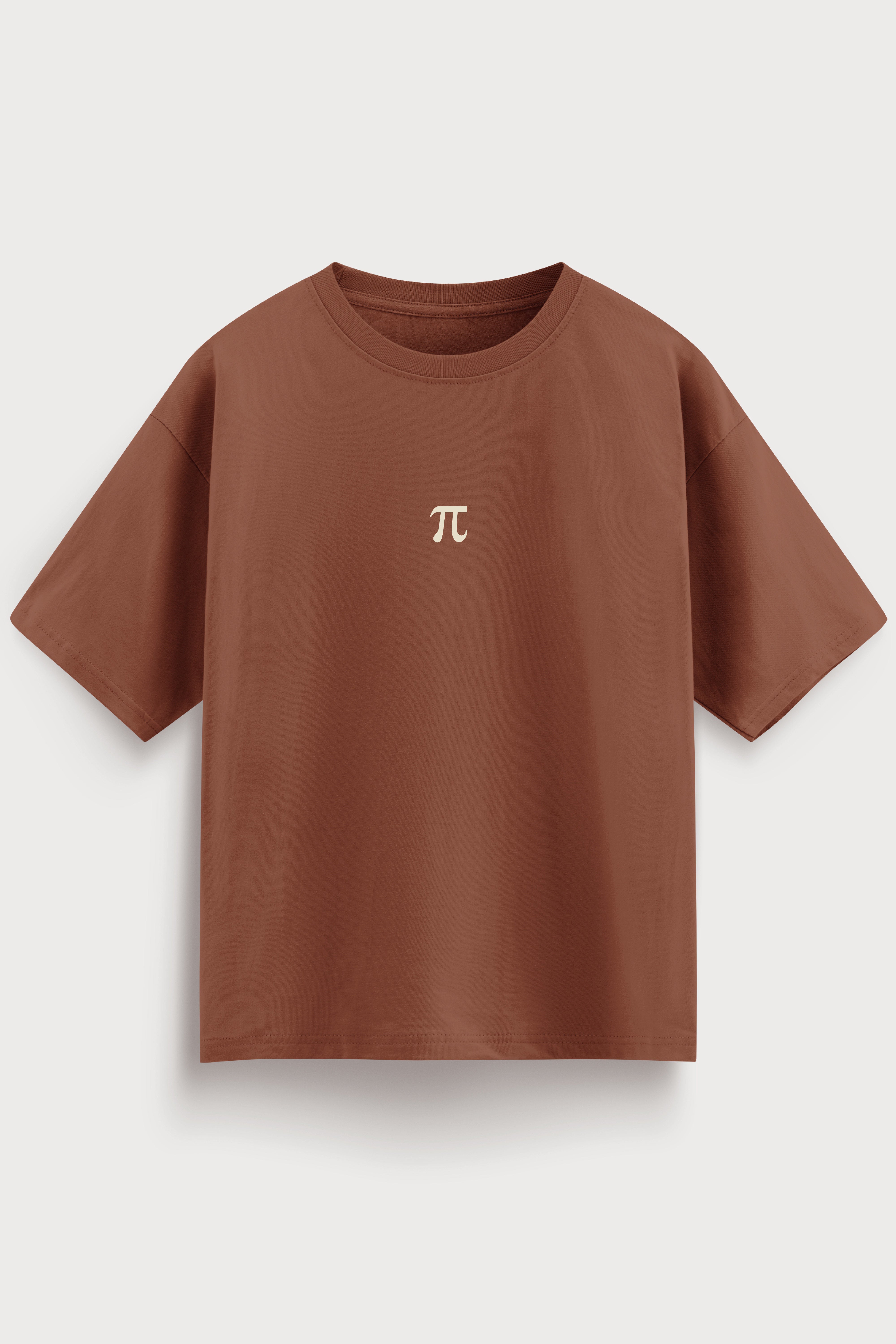 Relaxed Fit Pie Brown T‑Shirt for Men