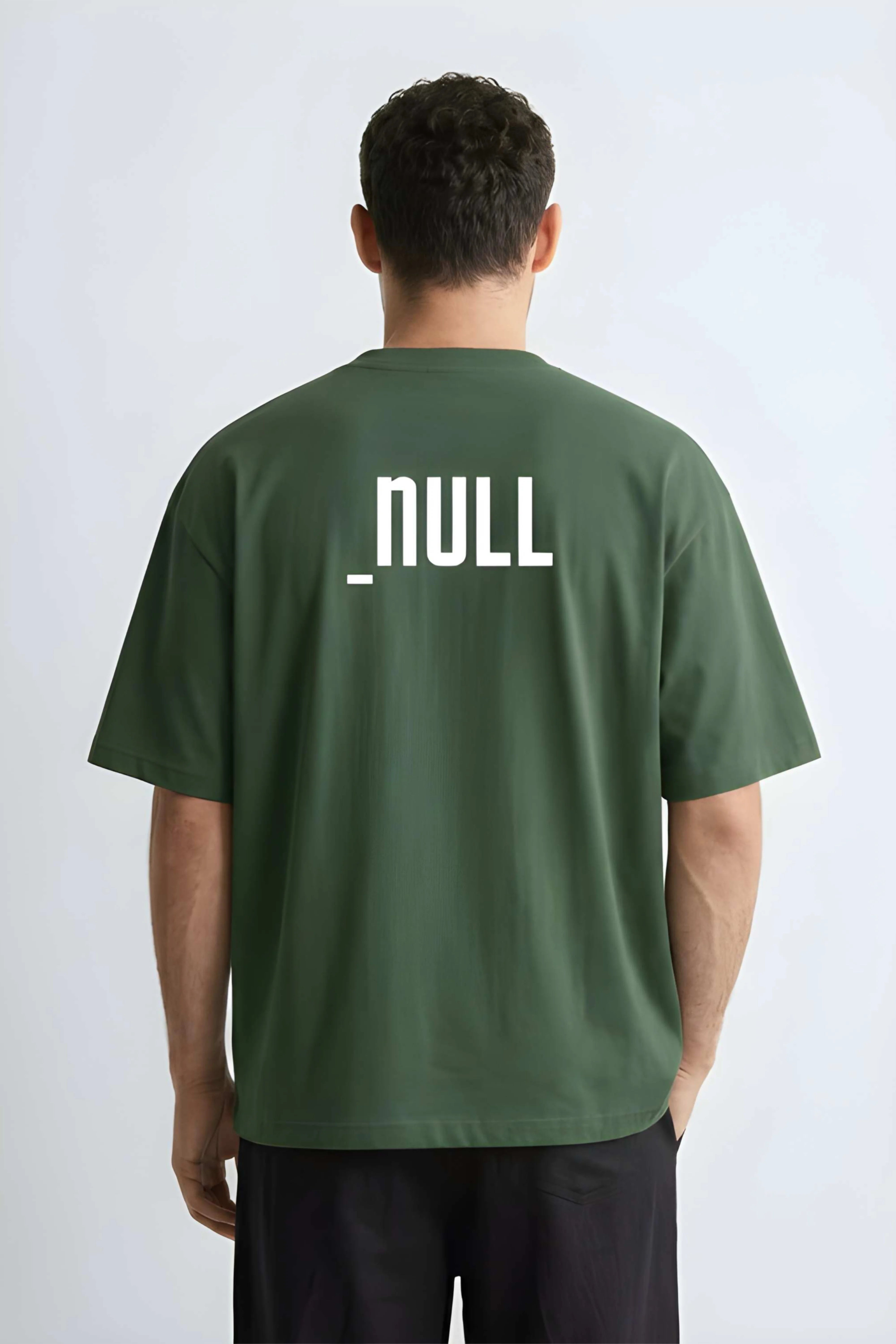 Relaxed Fit Null Green T-Shirt for Men
