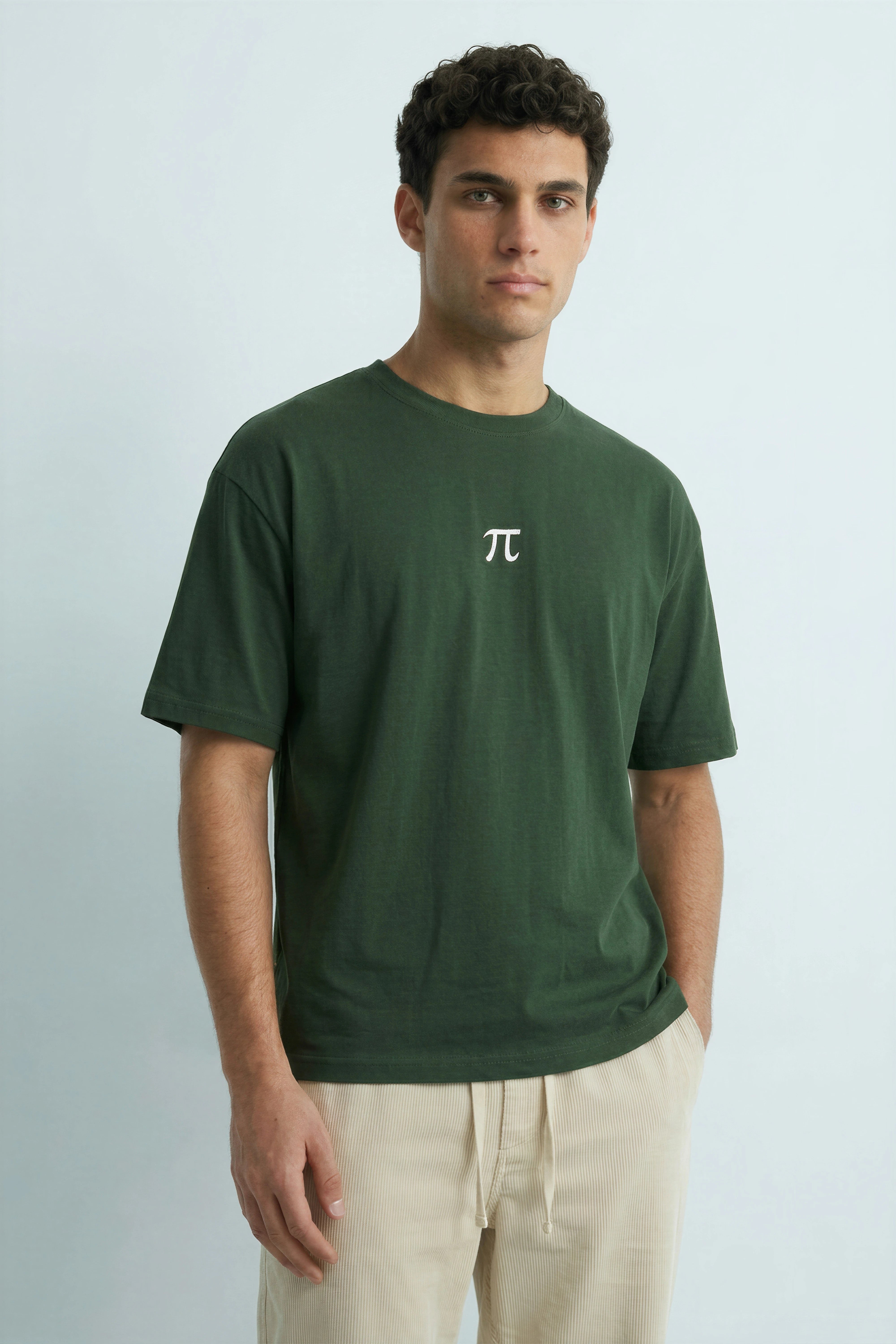 Relaxed Fit Pie Green T‑Shirt for Men