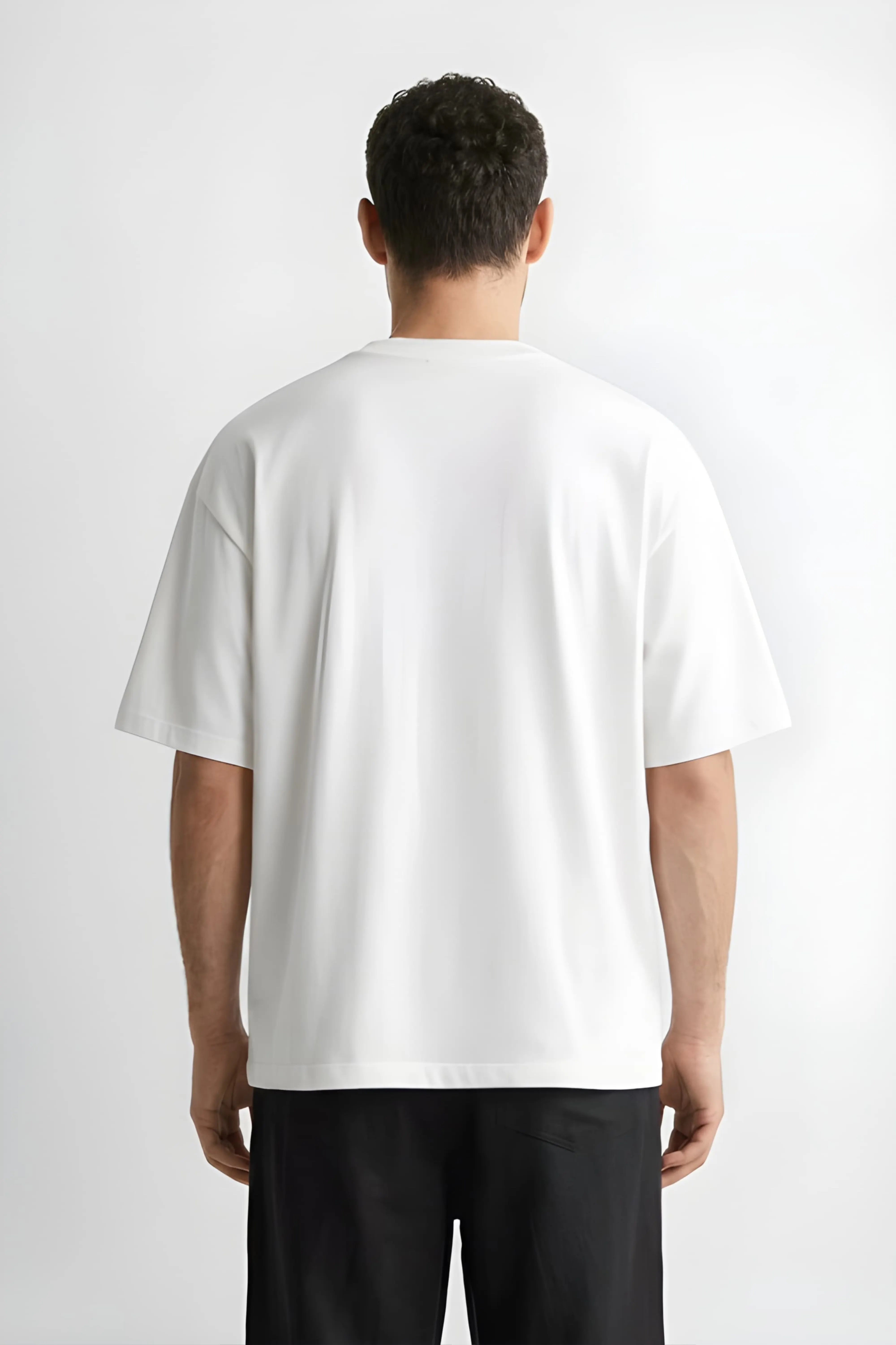 Relaxed Fit Pie White T‑Shirt for Men