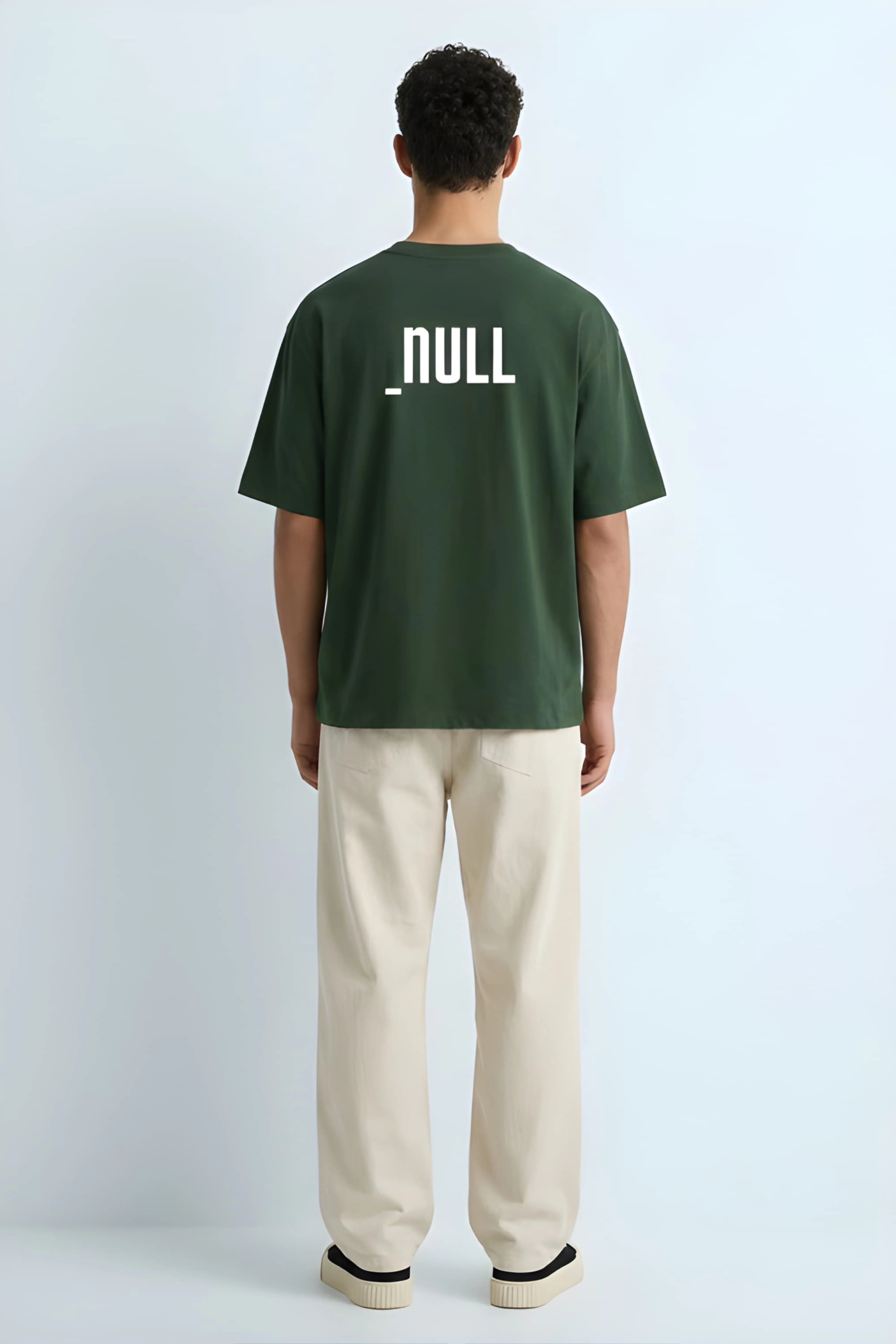 Relaxed Fit Null Green T-Shirt for Men