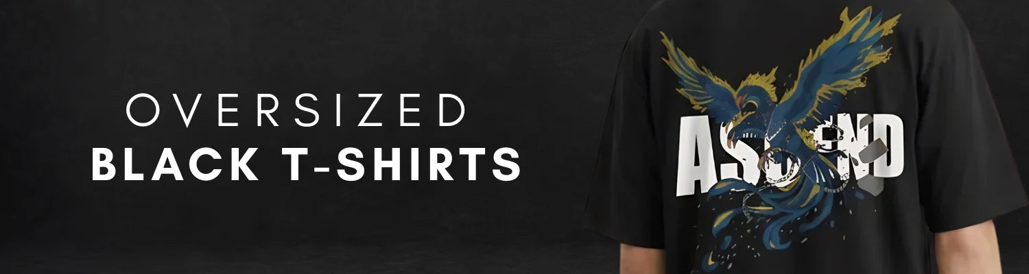 Men Oversized Black