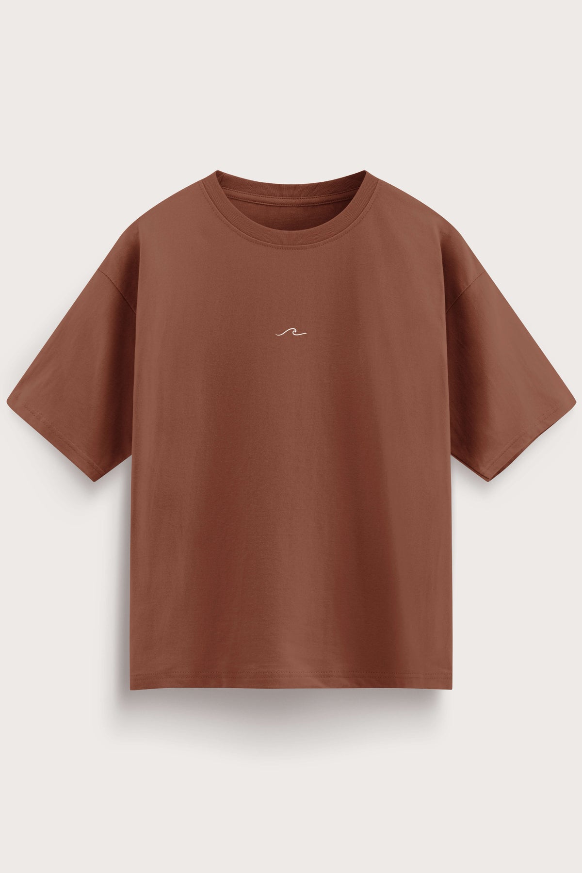 Men's Brown Born to Discover Oversized T-Shirt