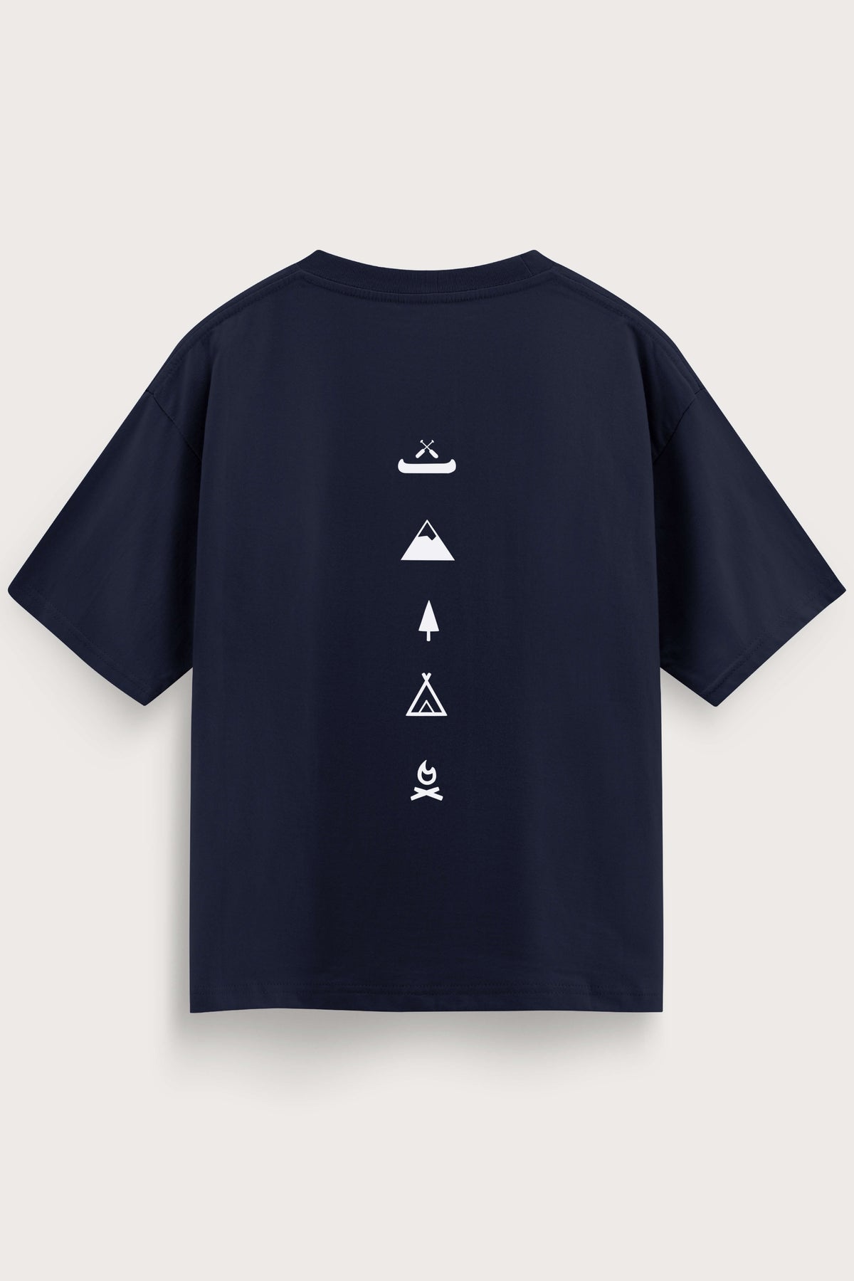 Men's Blue Escape Oversized T-Shirt