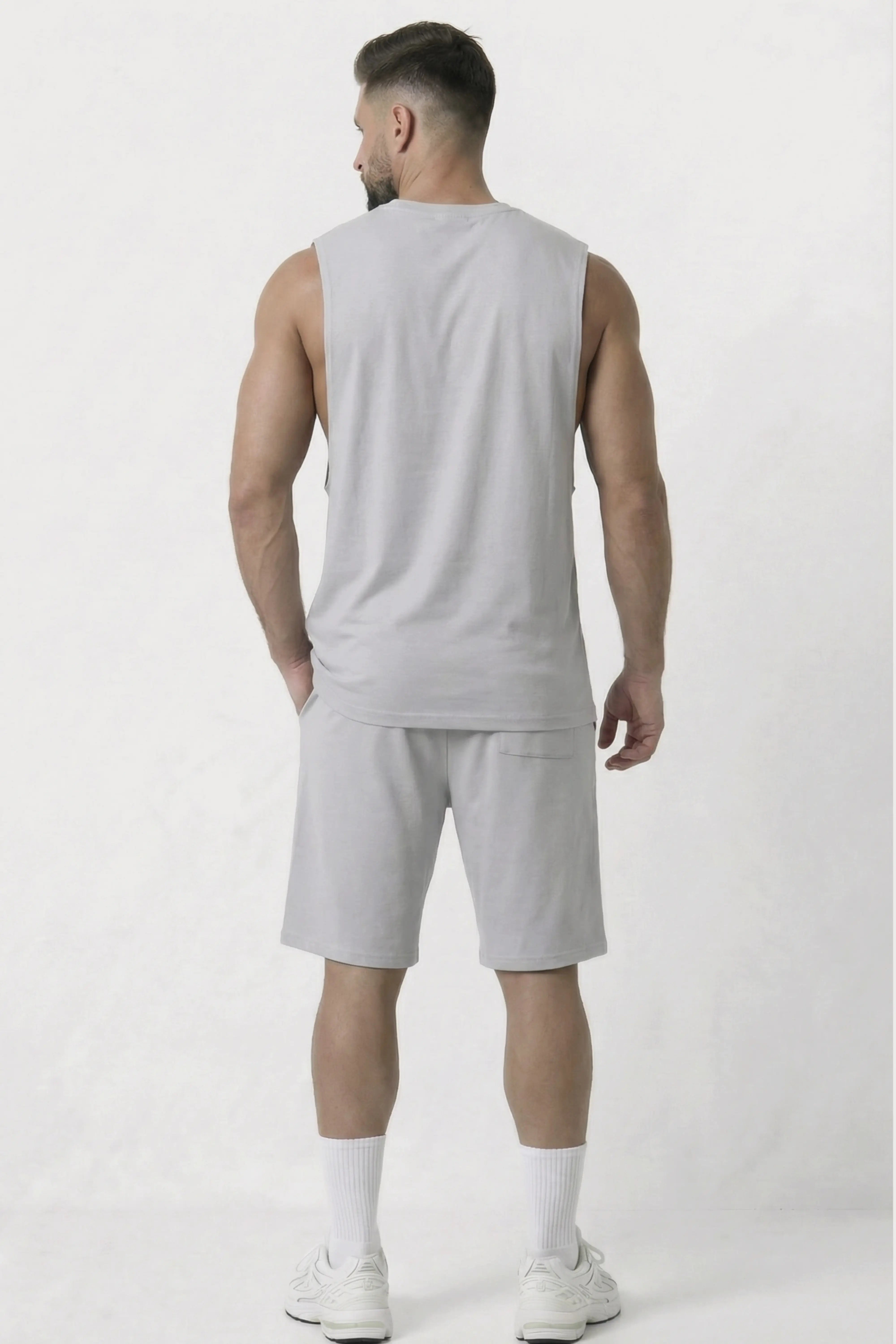 Men’s Grey loosefit bamboo cotton co-ord set