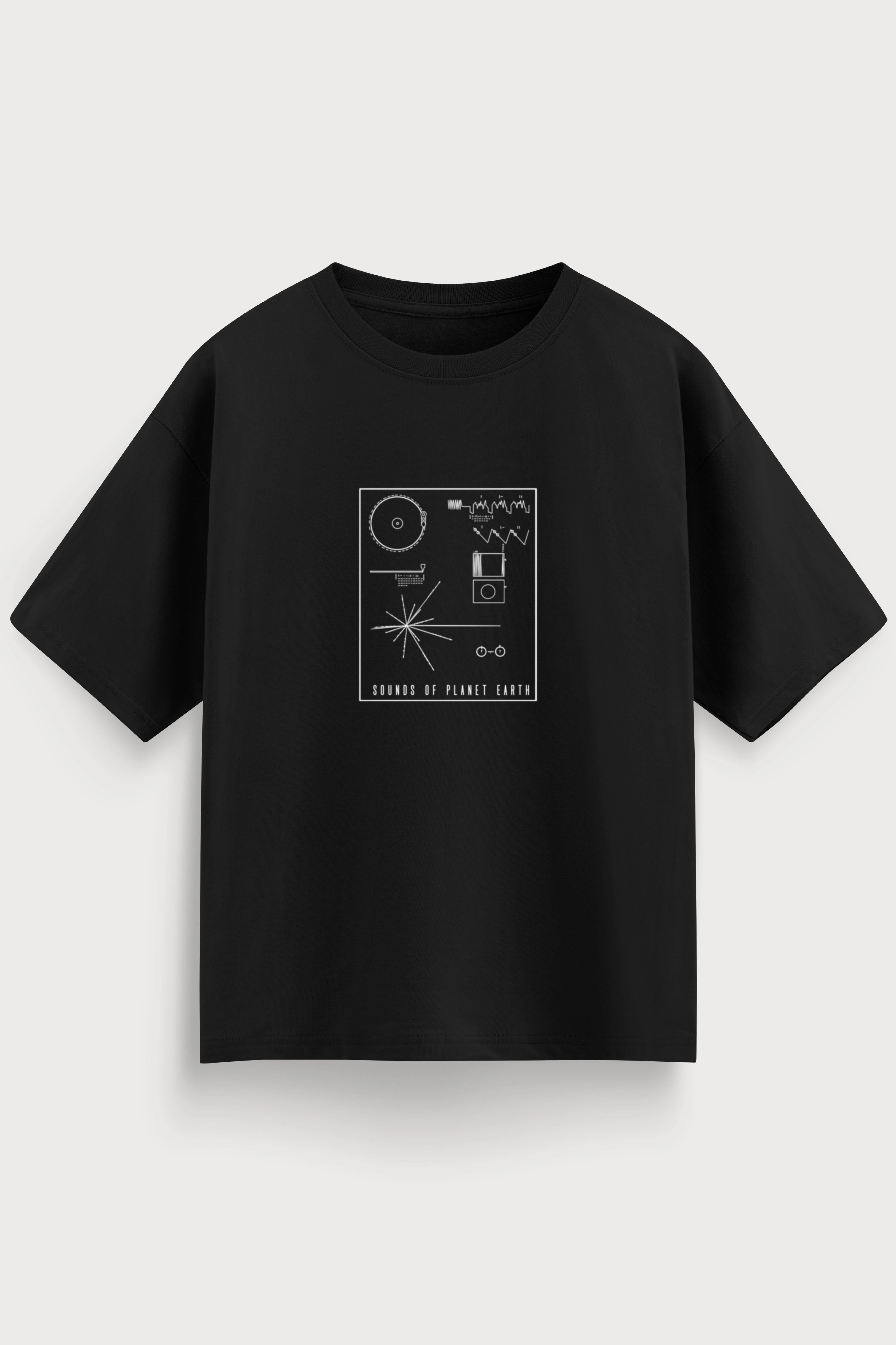 Men oversized black tshirt SOPE front