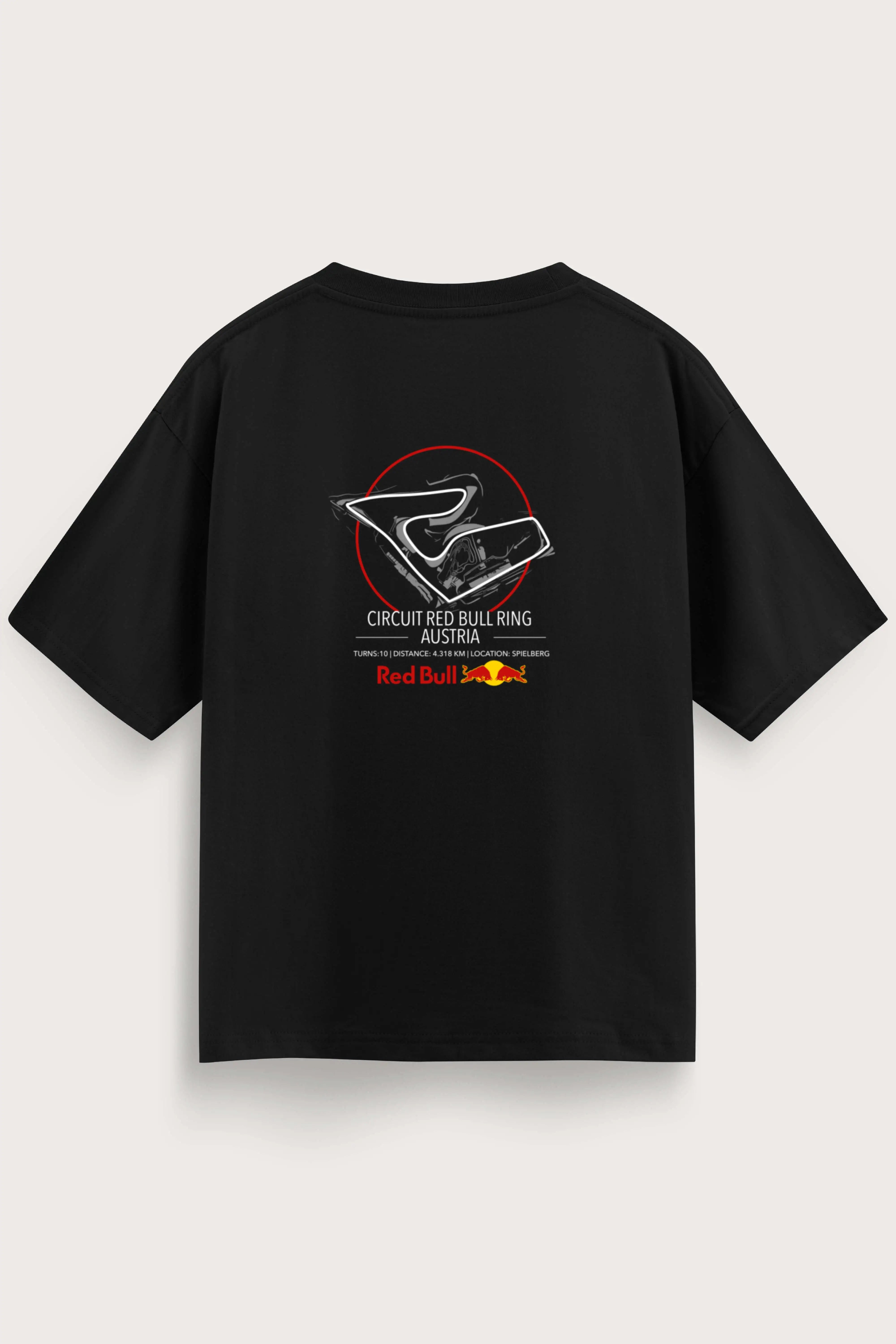 Men's Black Redbull Oversized T-Shirt