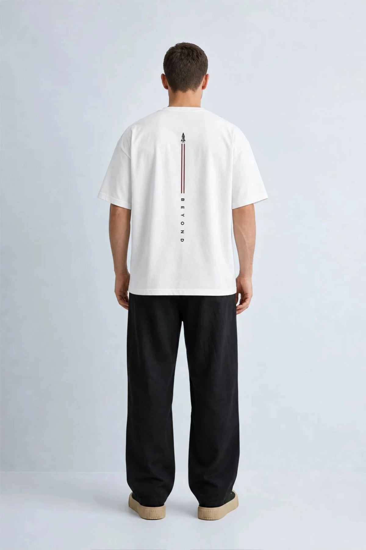 Men's White Beyond Oversized T-Shirt
