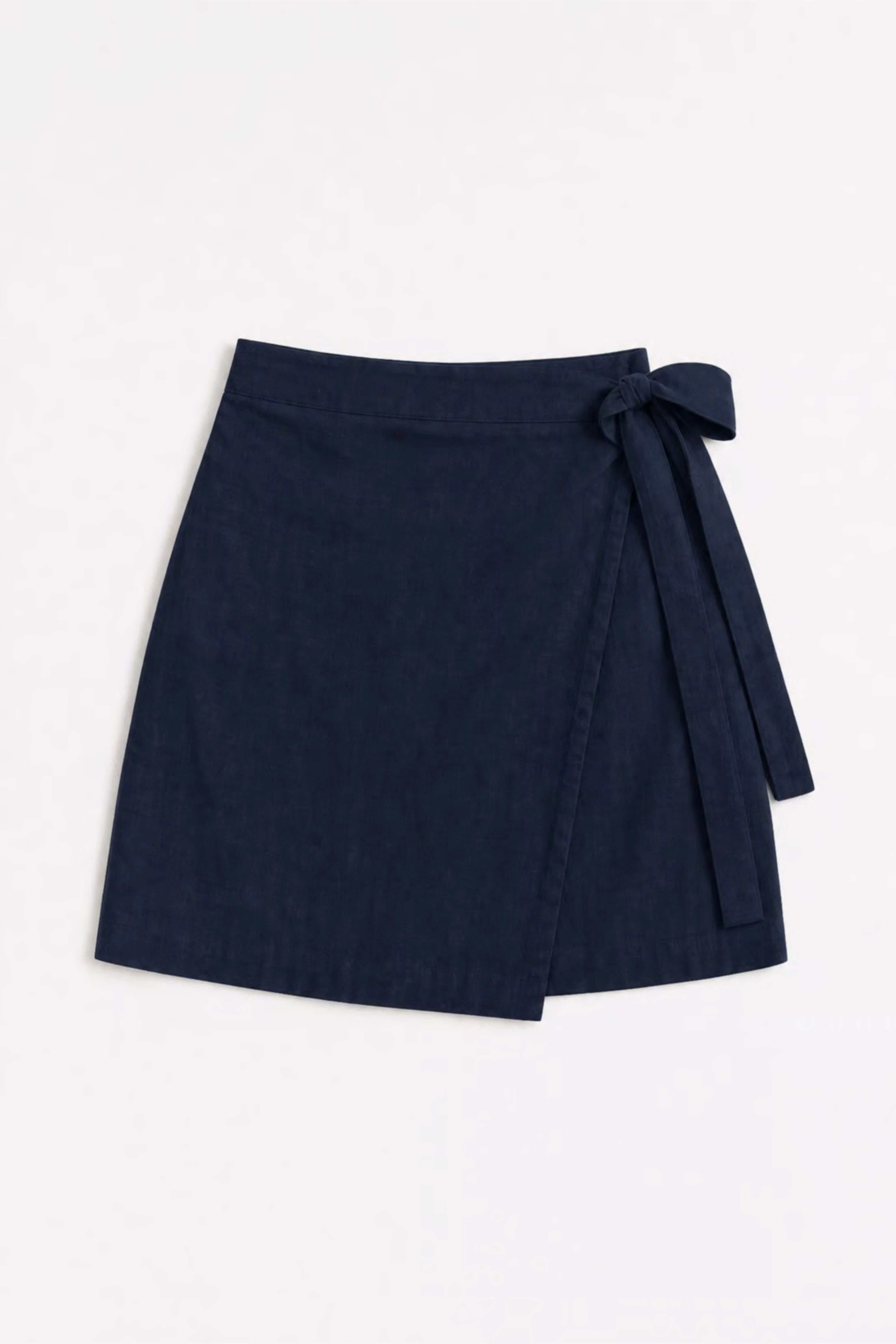 WOMEN'S NAVY BLUE WRAP Mini SKORT WITH SIDE TIE