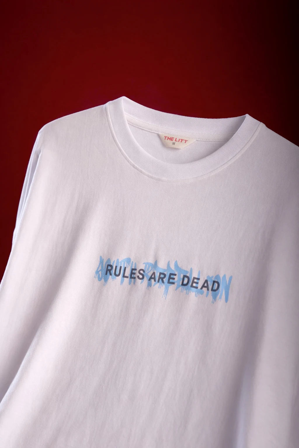 Relaxed Fit Youth Rebellion White T-Shirt for Men