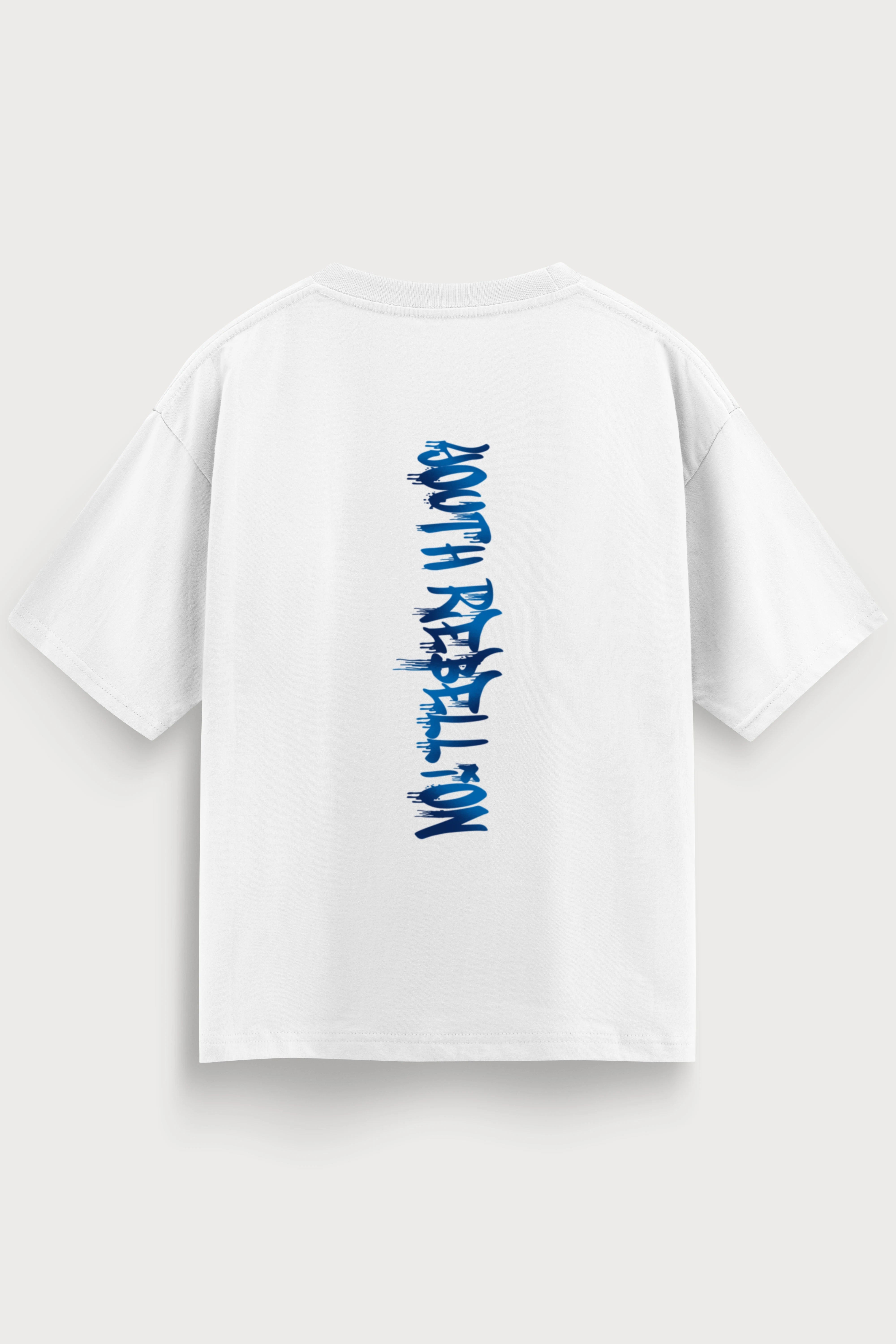 Relaxed Fit Youth Rebellion White T-Shirt for Men