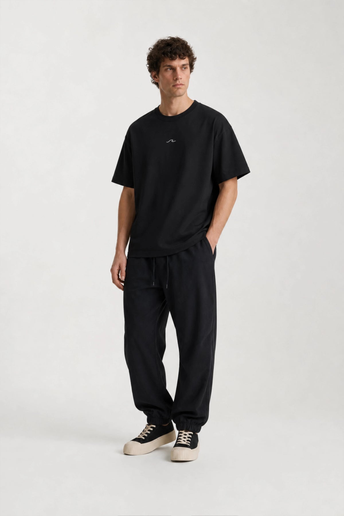 Men's Black Born to Discover Oversized T-Shirt