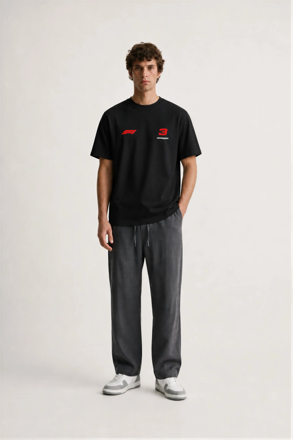 Men’s Black Max Verstappen Oversized T-shirt
